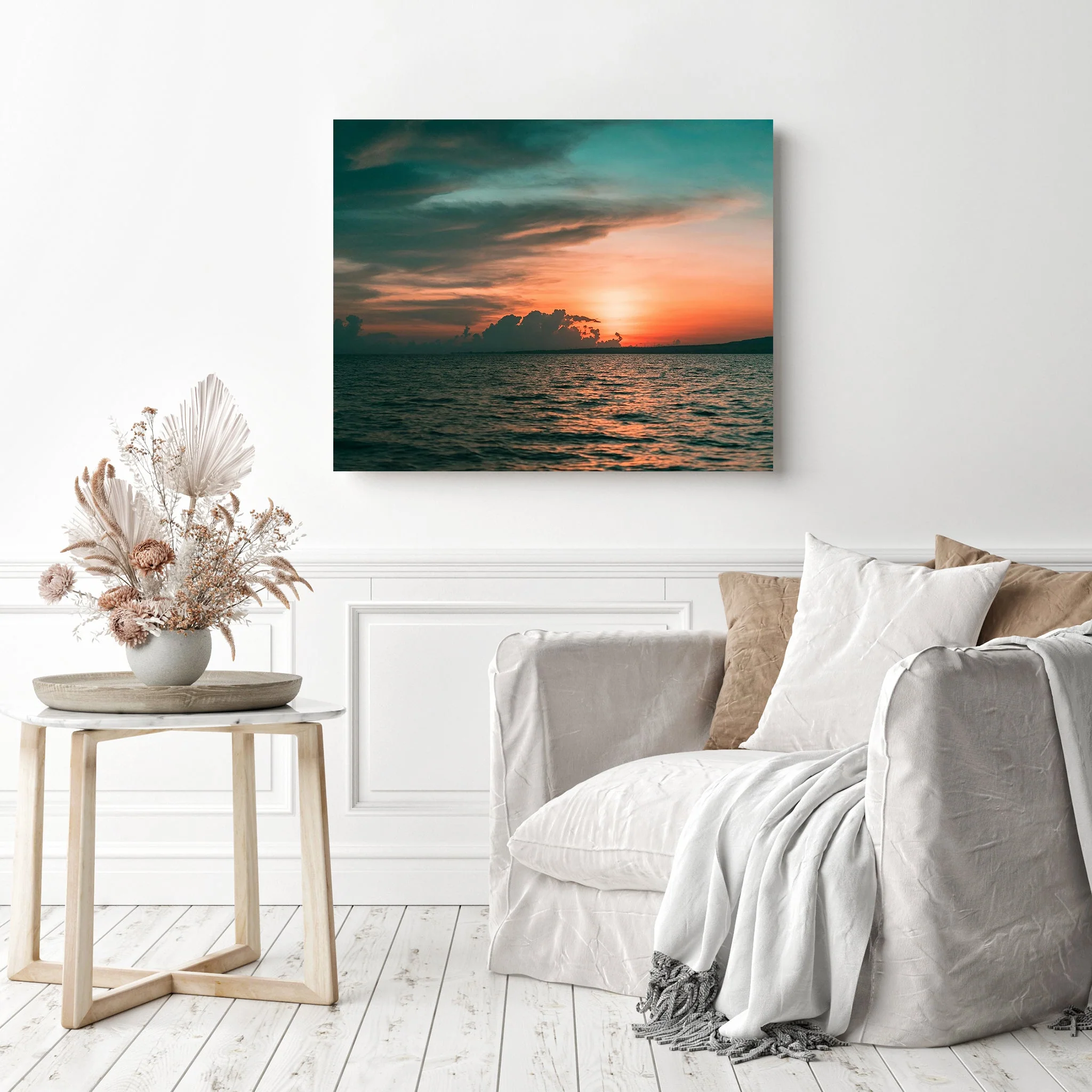 Ocean Blue Sunset | Diamond Painting - Image 3