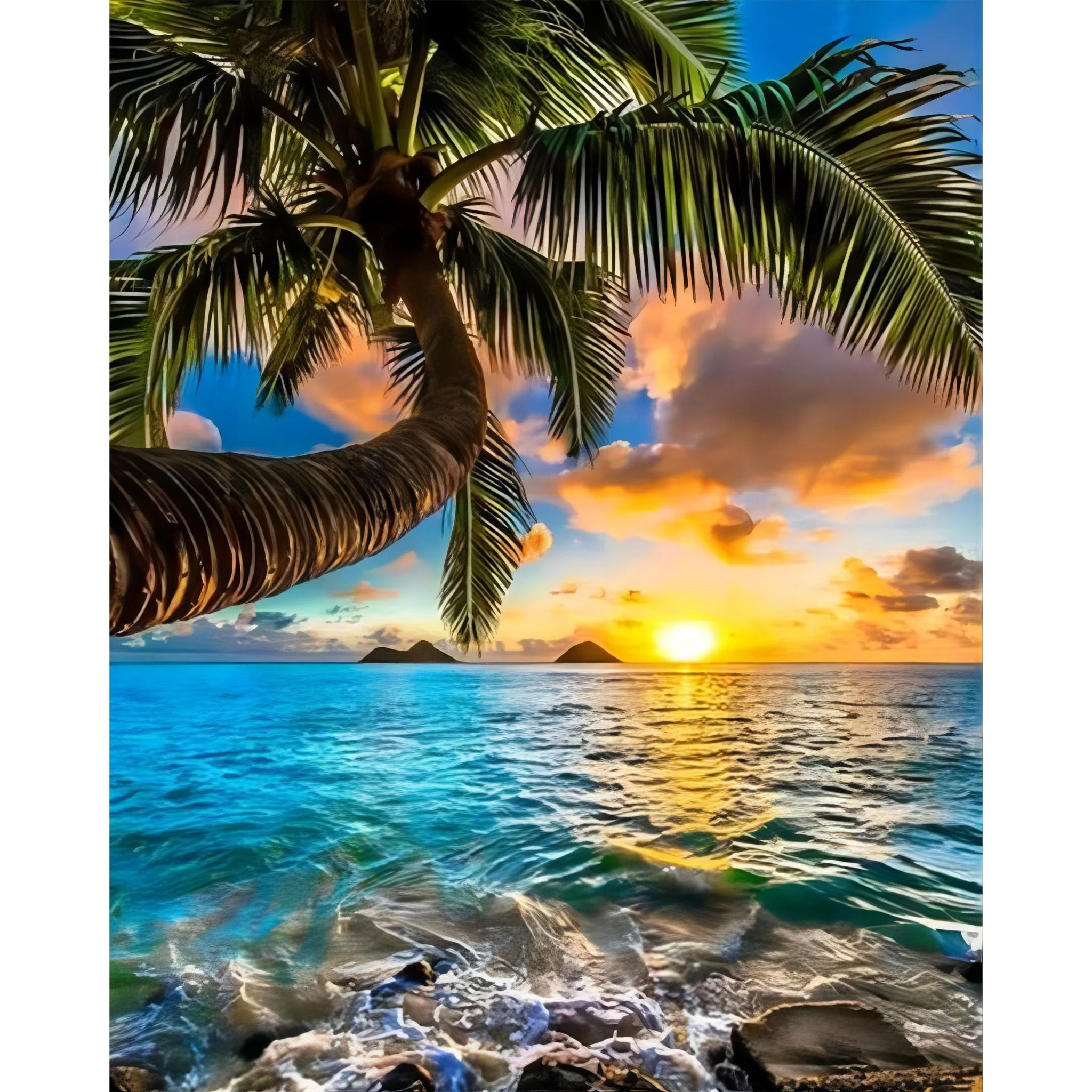 Sun on Seaside | Diamond Painting - Image 2