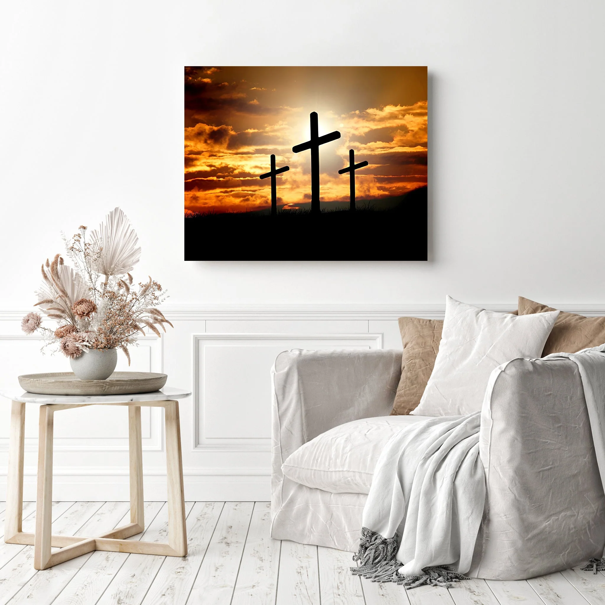 Crosses at Sunset on the Hill | Diamond Painting - Image 3