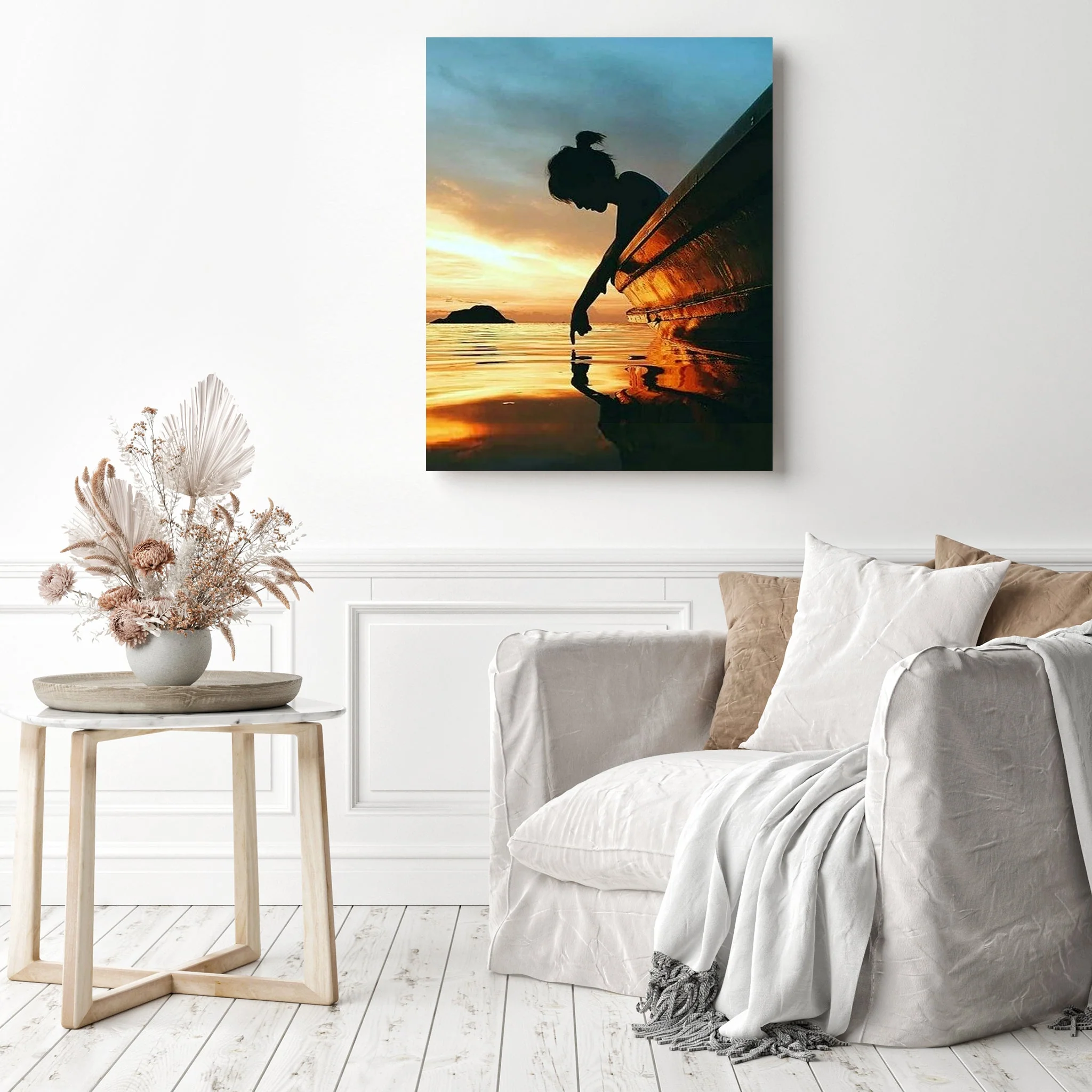 Girl Silhouette Sunset | Diamond Painting - Image 3