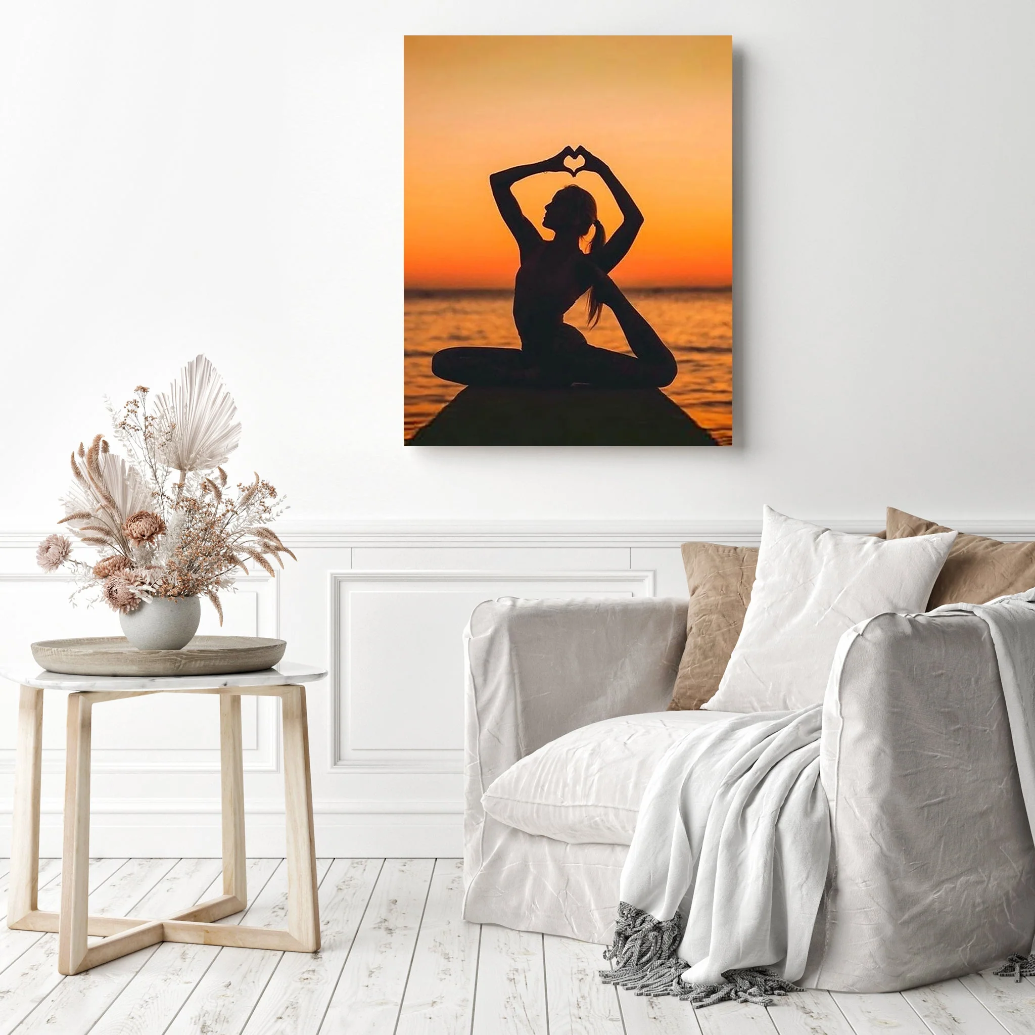 Silhouette of Yoga | Diamond Painting - Image 3