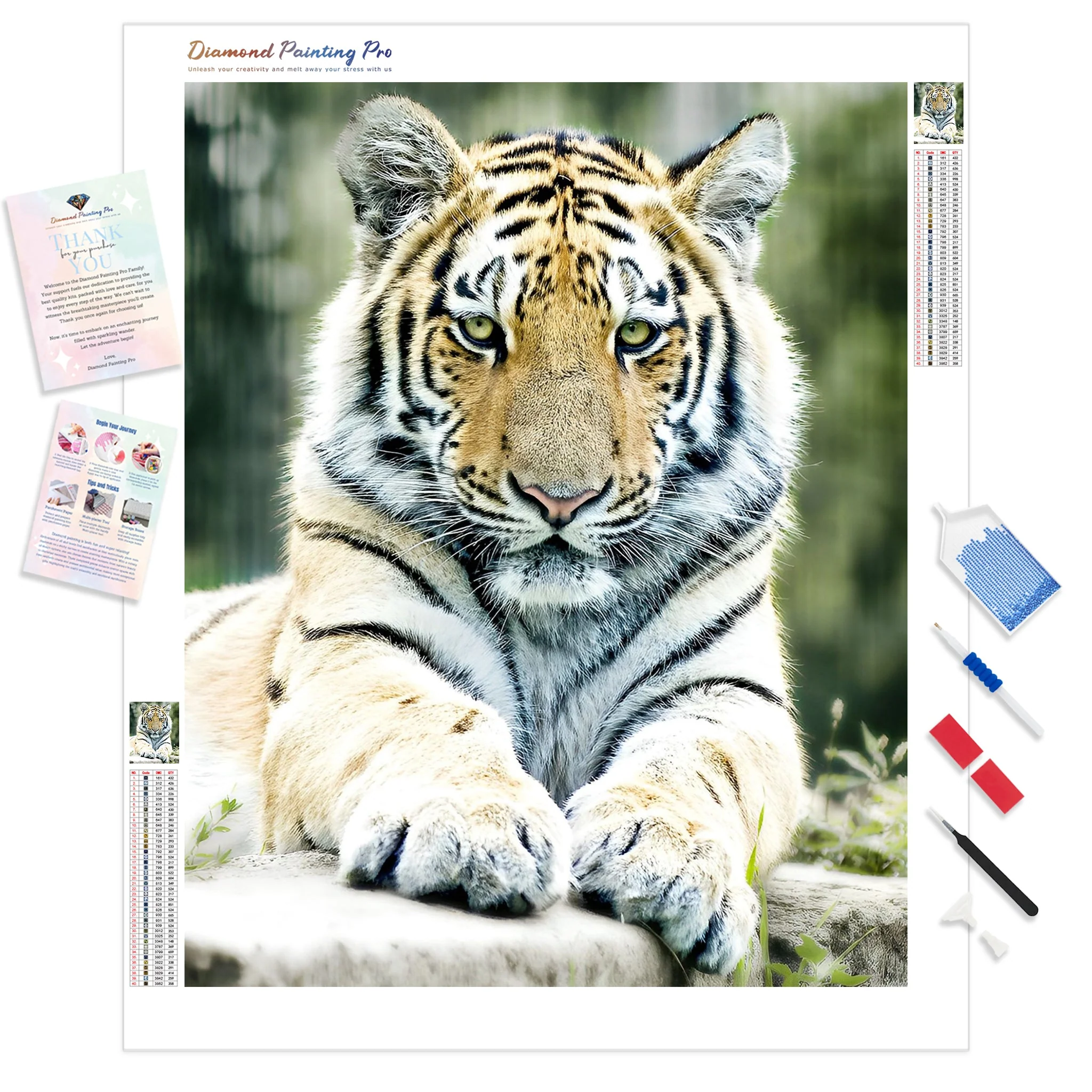 Tiger's Gaze | Diamond Painting