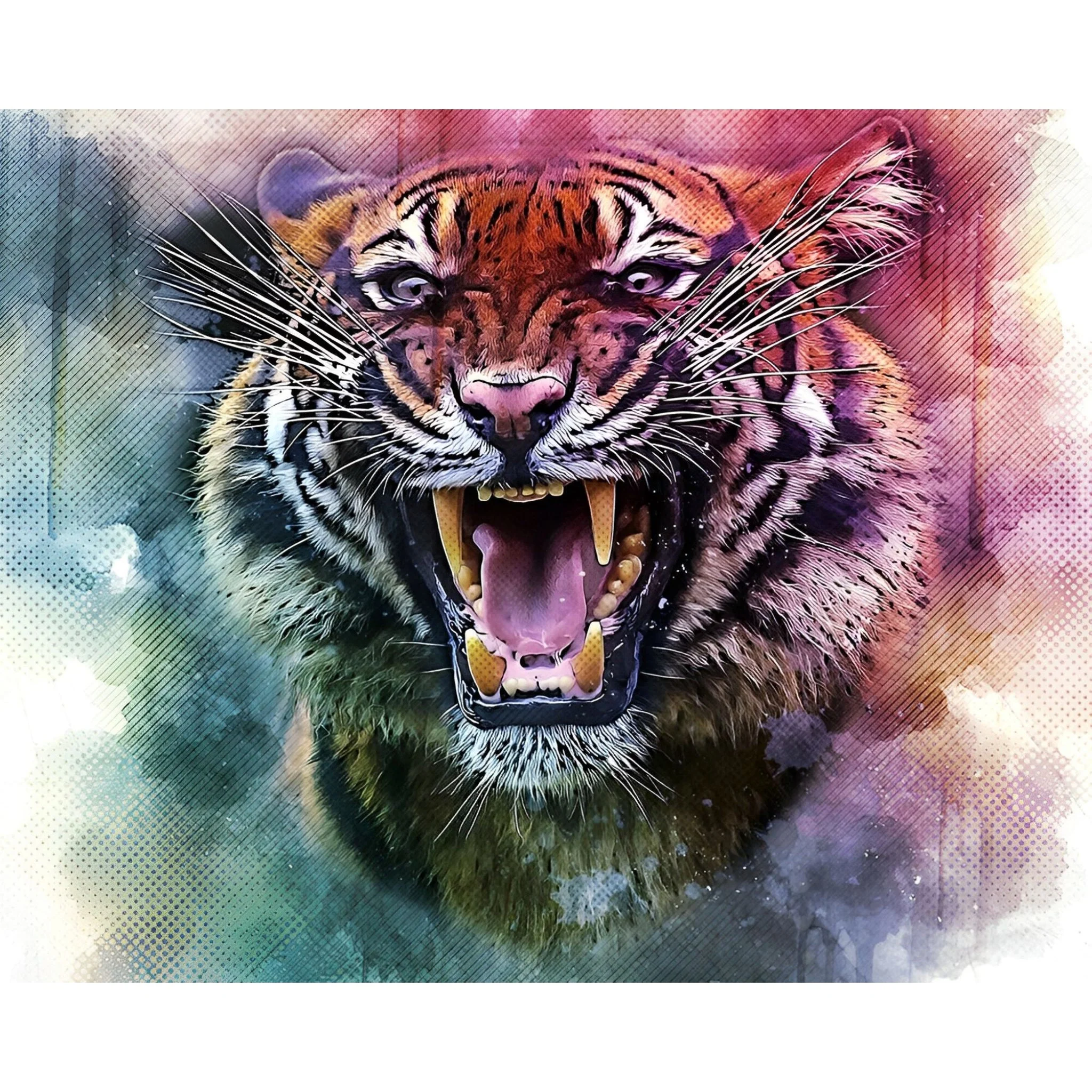 Roaring Tiger | Diamond Painting - Image 2