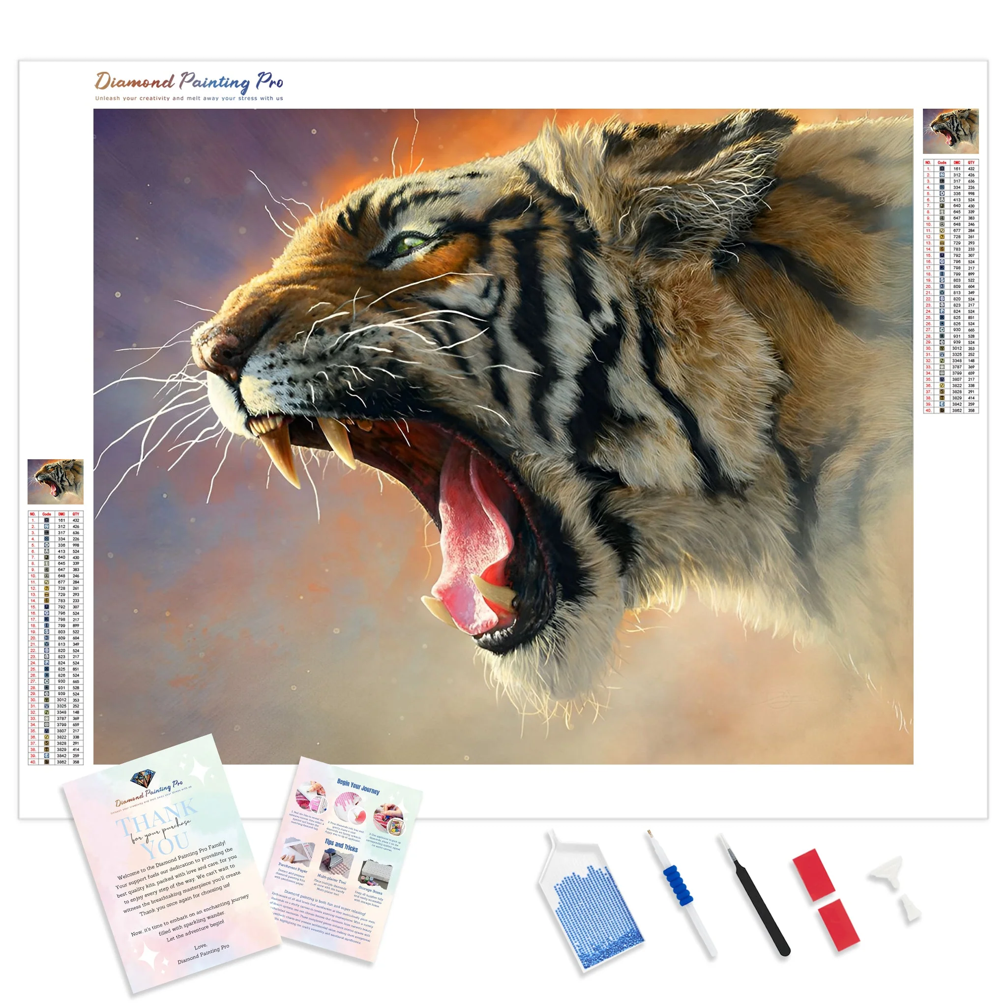 Tiger Roar | Diamond Painting