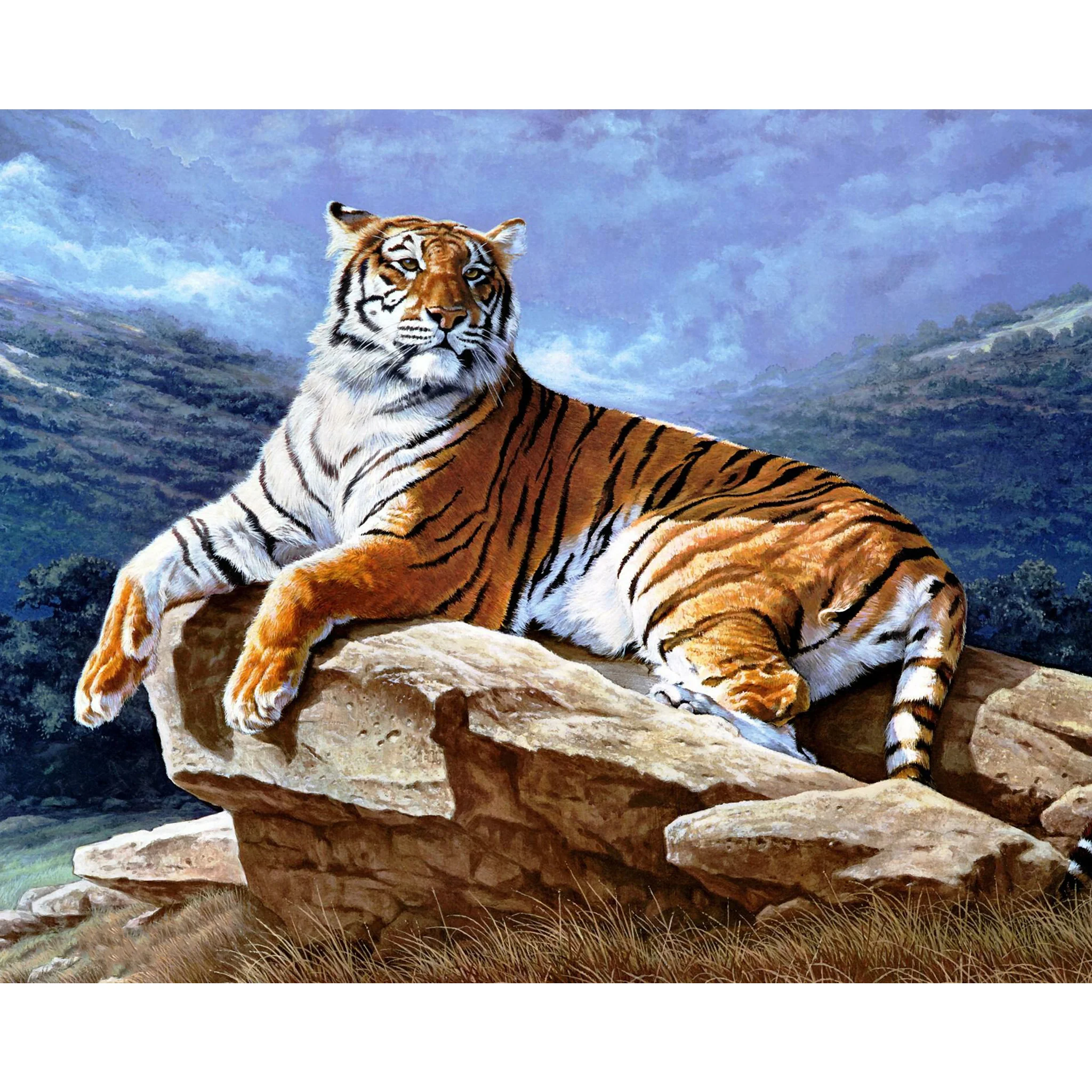 Tiger Resting | Diamond Painting - Image 2