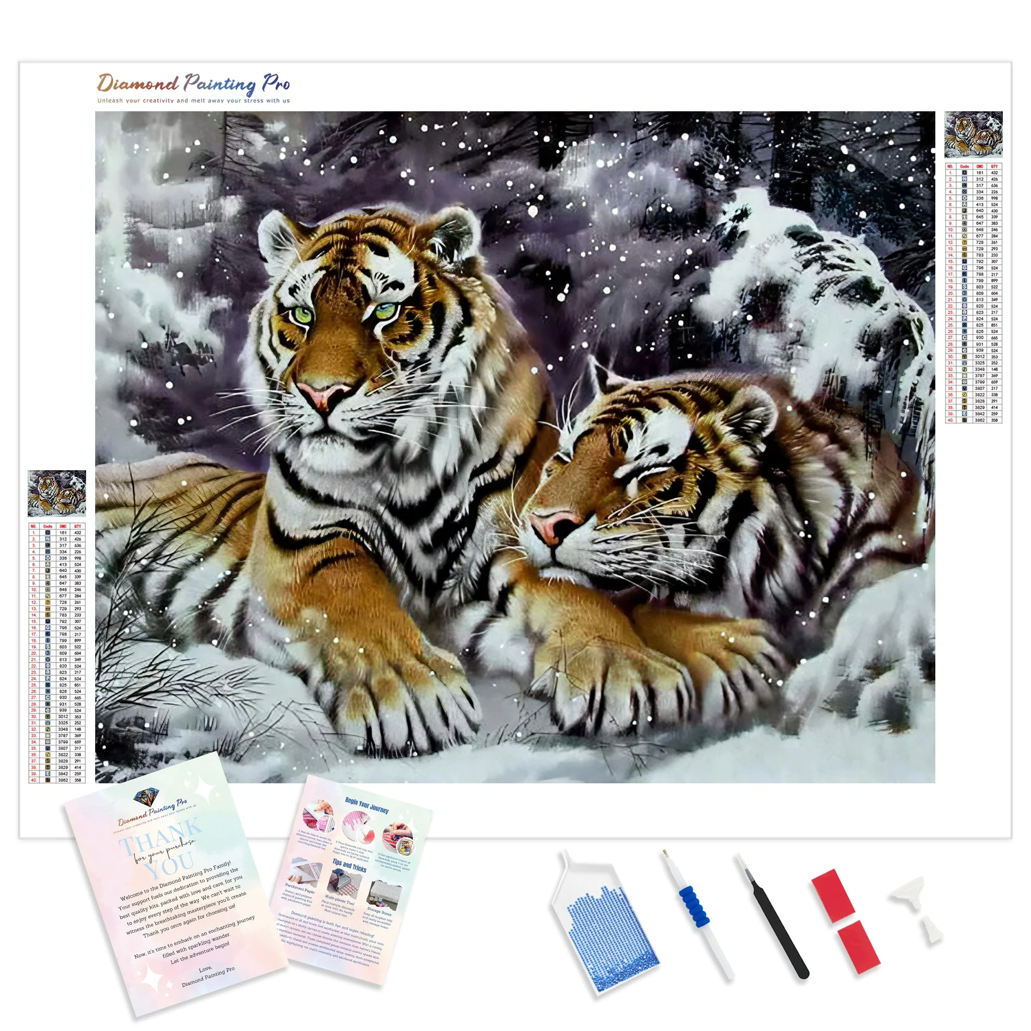 Winter Tigers | Diamond Painting