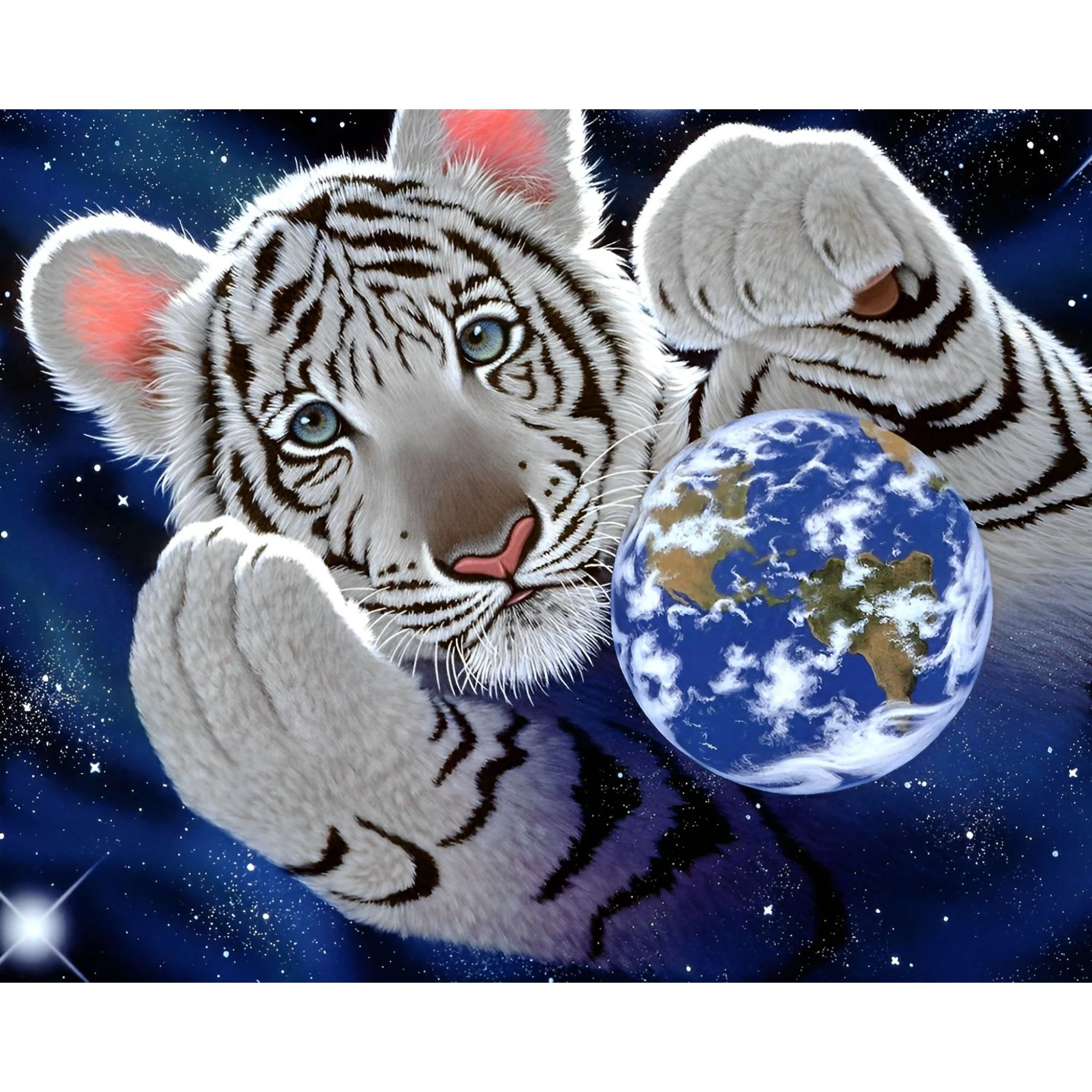 Tiger Galaxy | Diamond Painting - Image 2