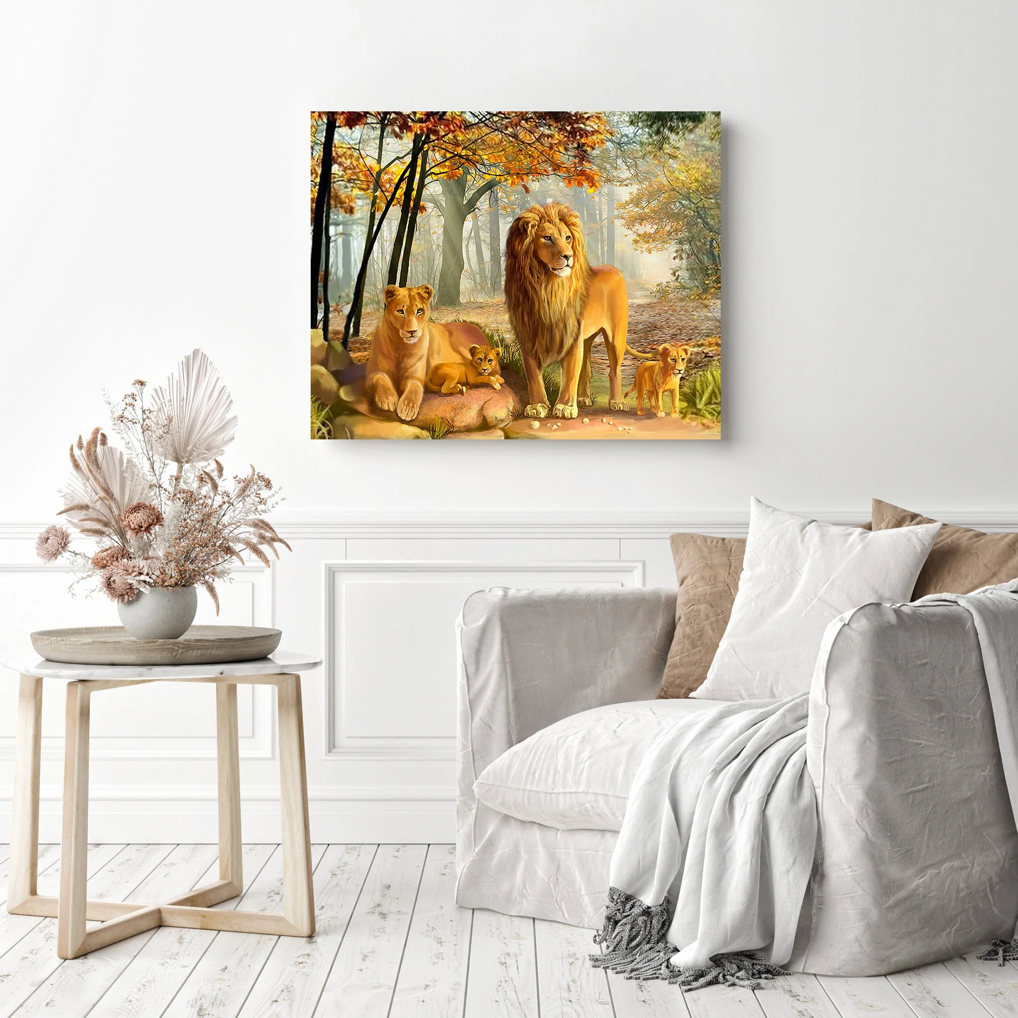 Happy Lion Family | Diamond Painting - Image 3