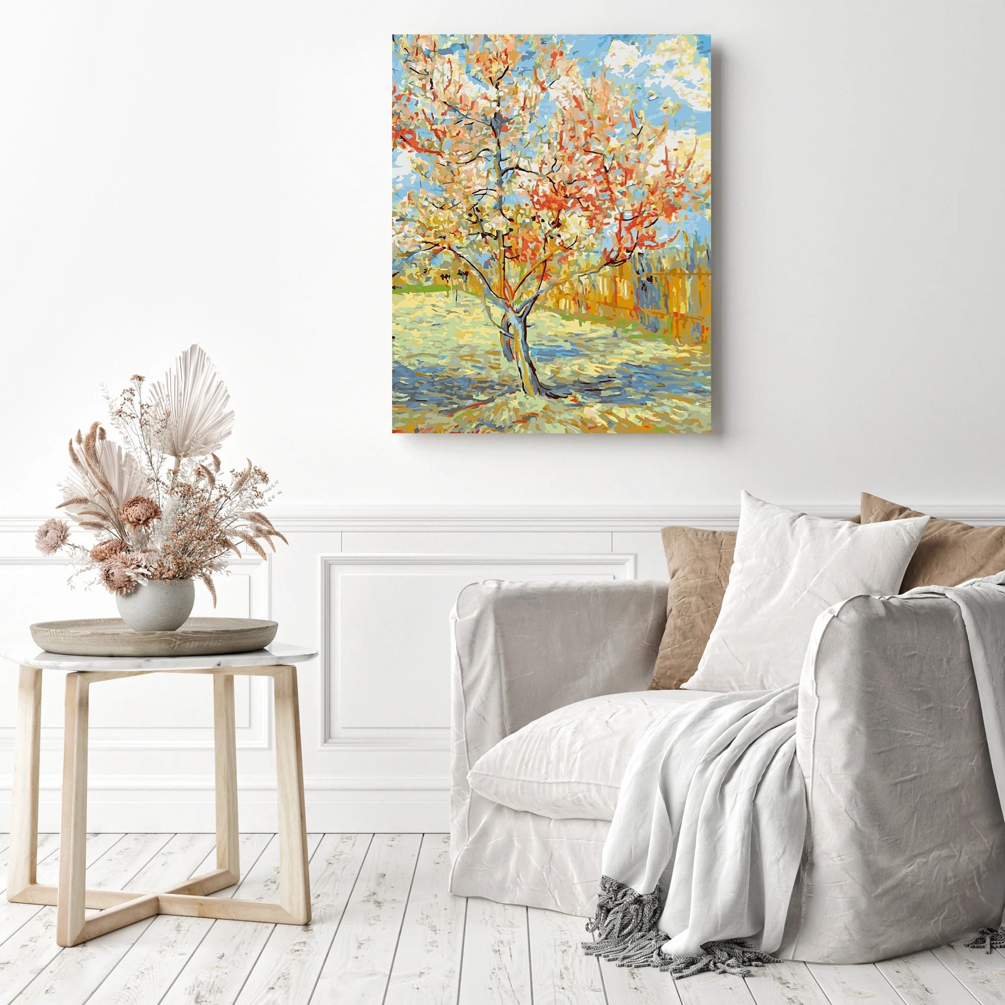 Pink Peach Trees - Van Gogh | Diamond Painting - Image 3
