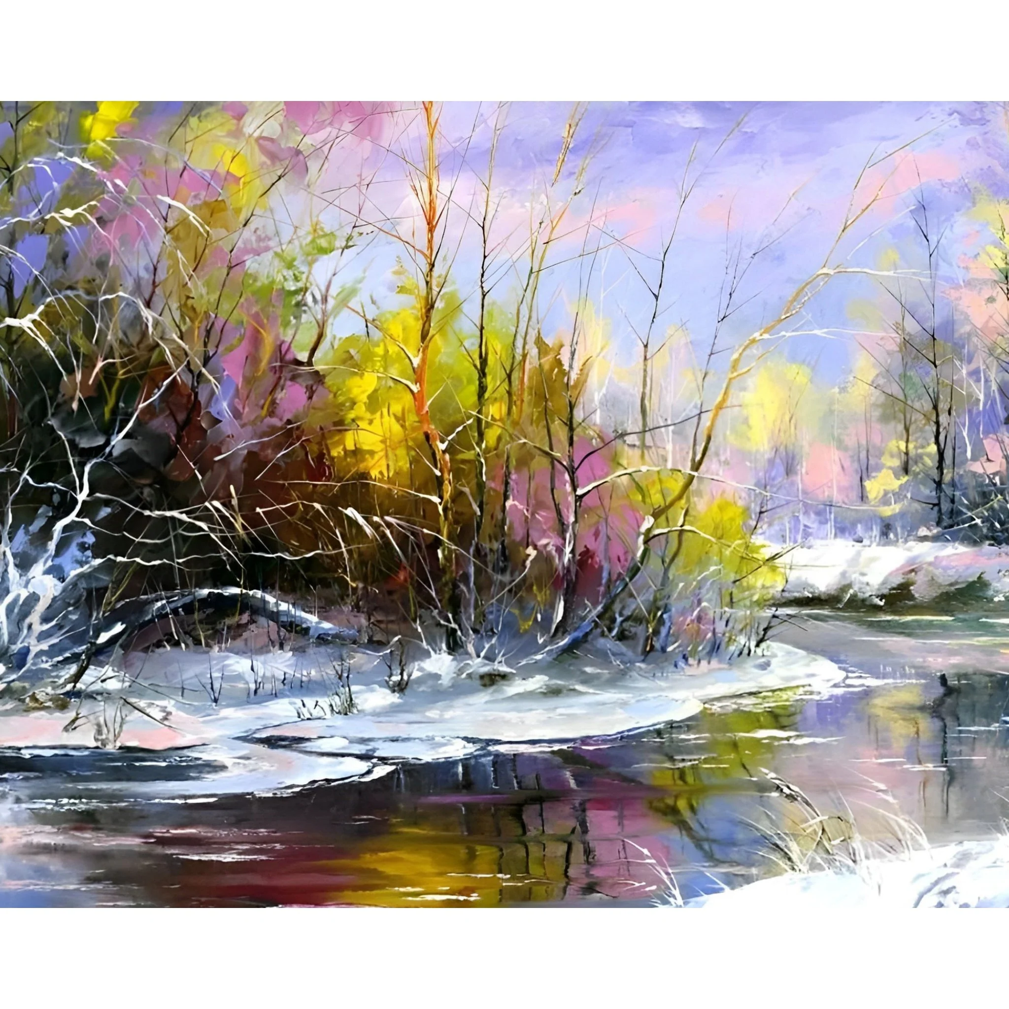 Winter Stream | Diamond Painting - Image 2