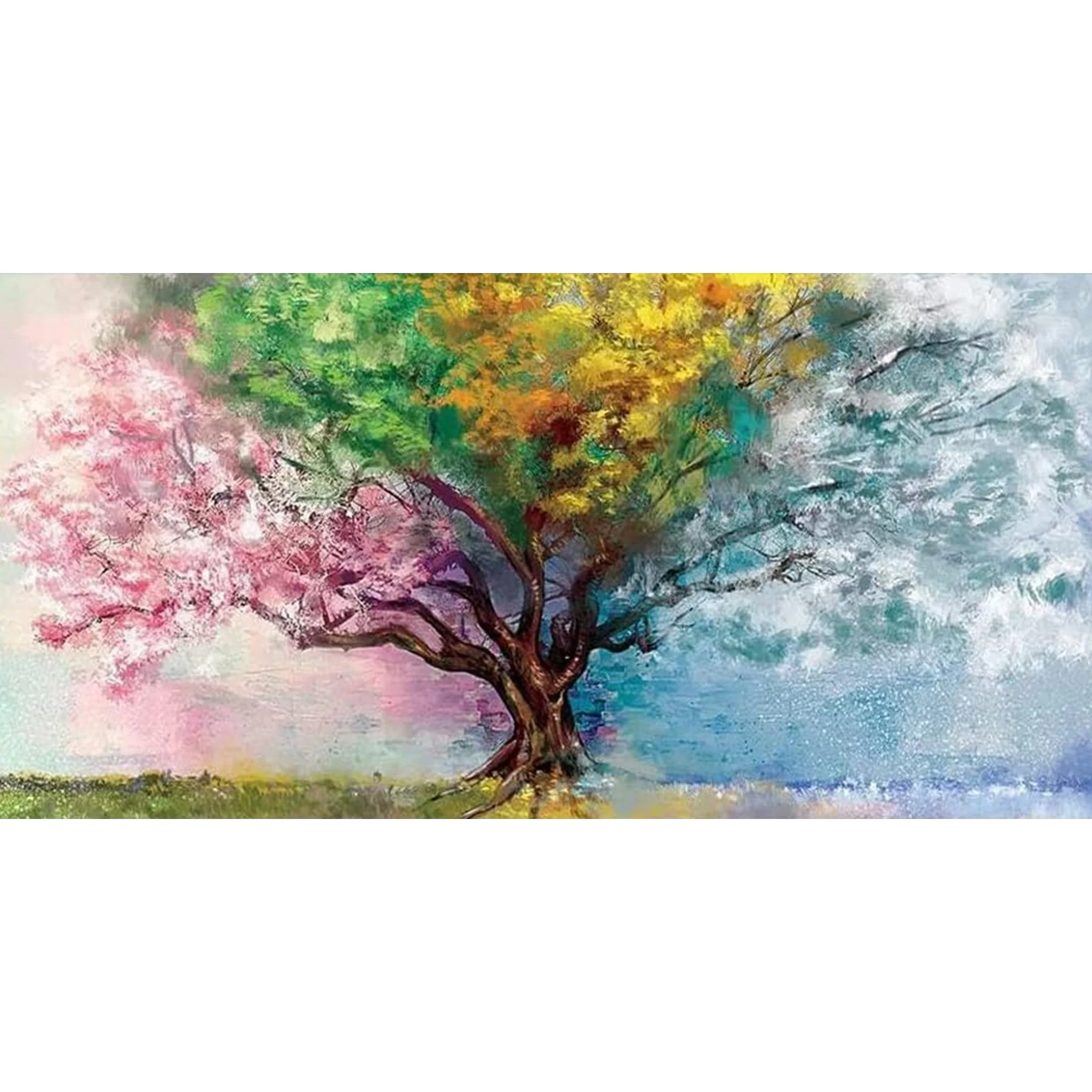 Abstract Watercolor Tree | Diamond Painting - Image 2