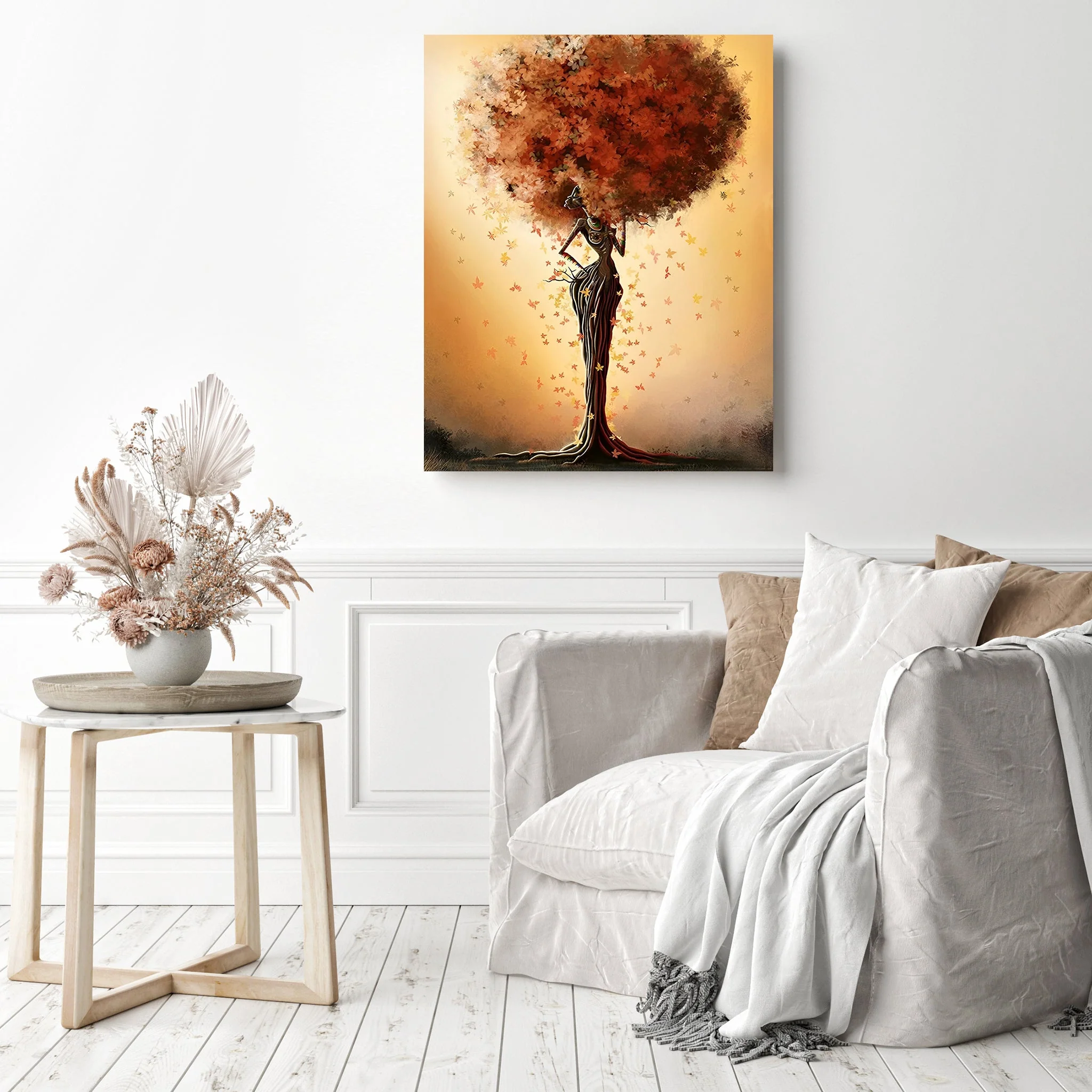 African Woman Abstract Tree | Diamond Painting - Image 3