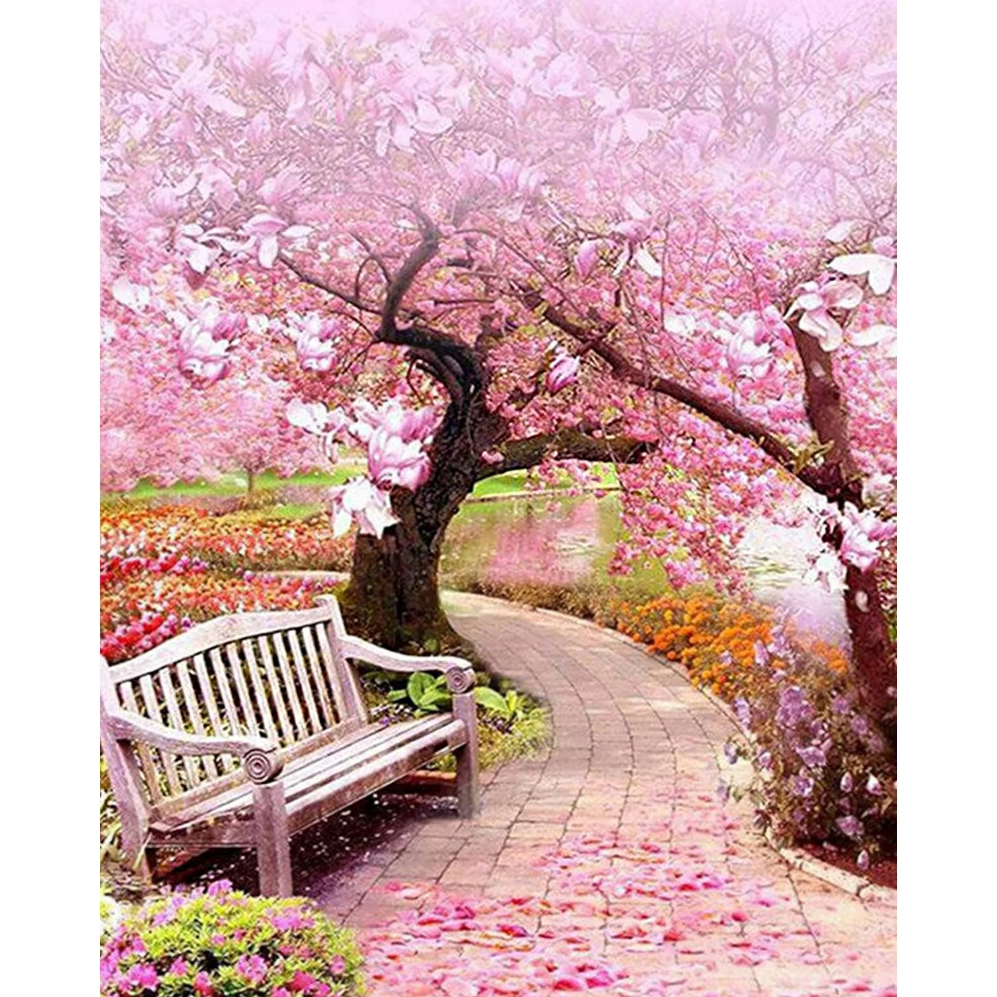 Cherry Blossom Natural | Diamond Painting - Image 2