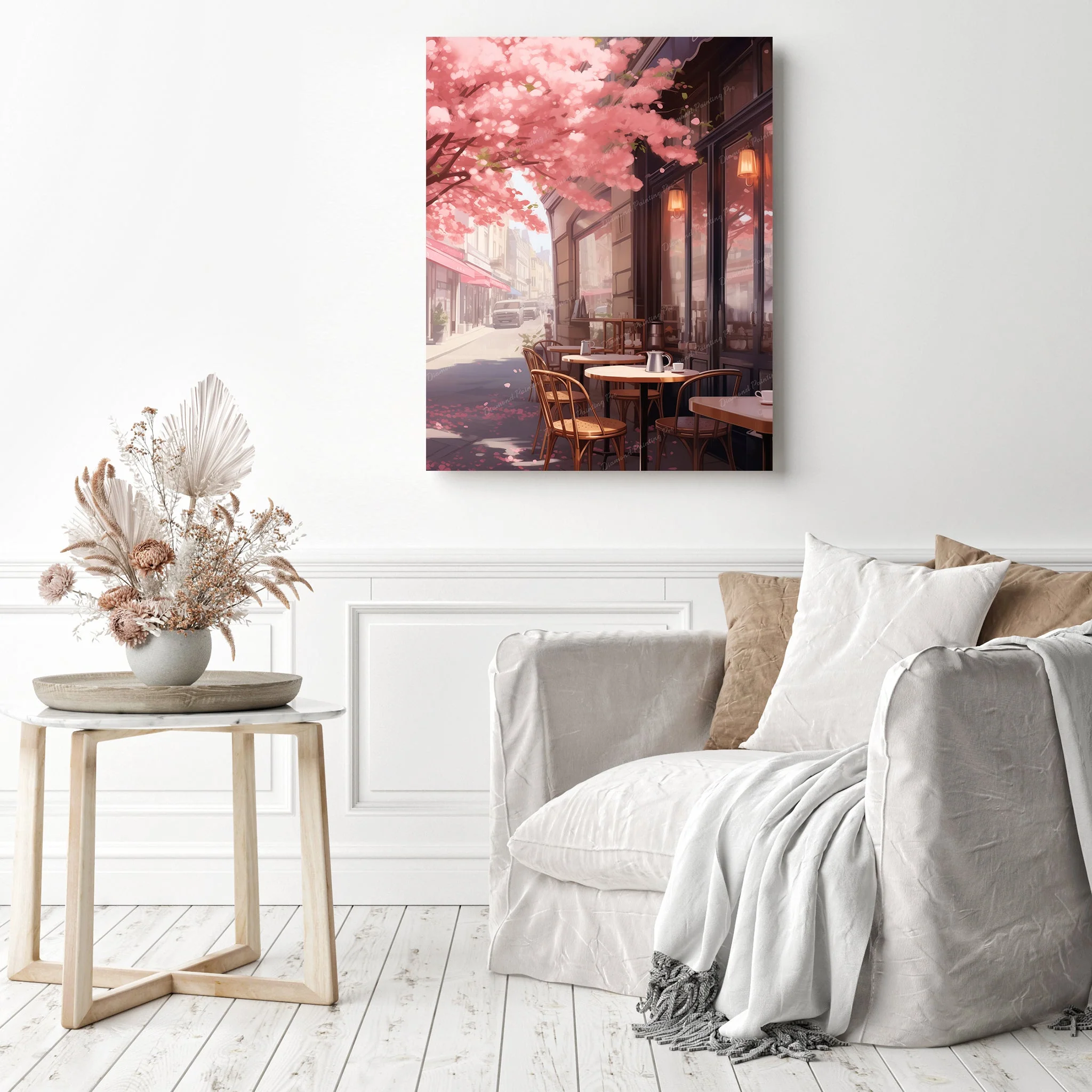 Romantic Neighborhood Cafe | Diamond Painting - Image 3