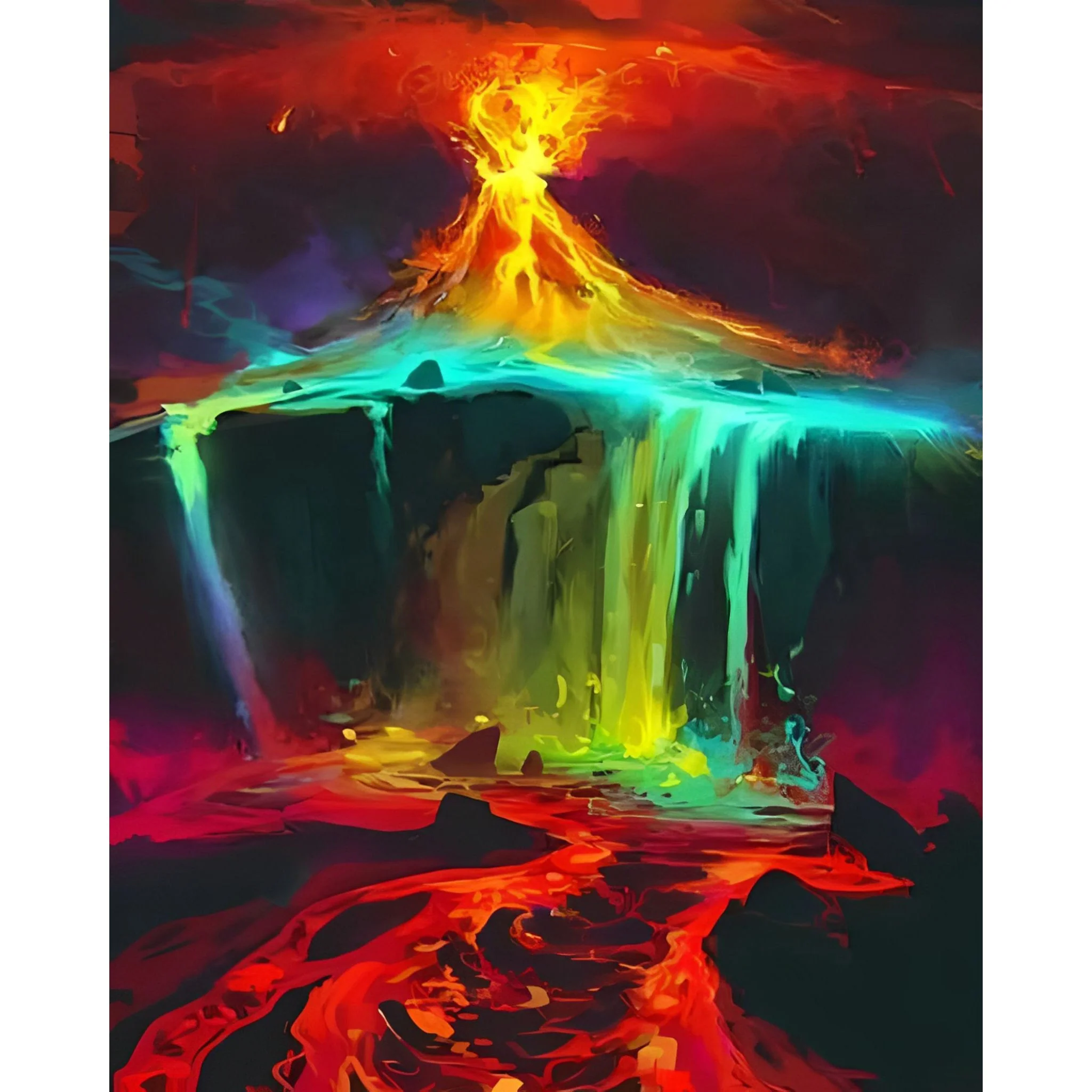 Rainbow Lava | Diamond Painting - Image 2