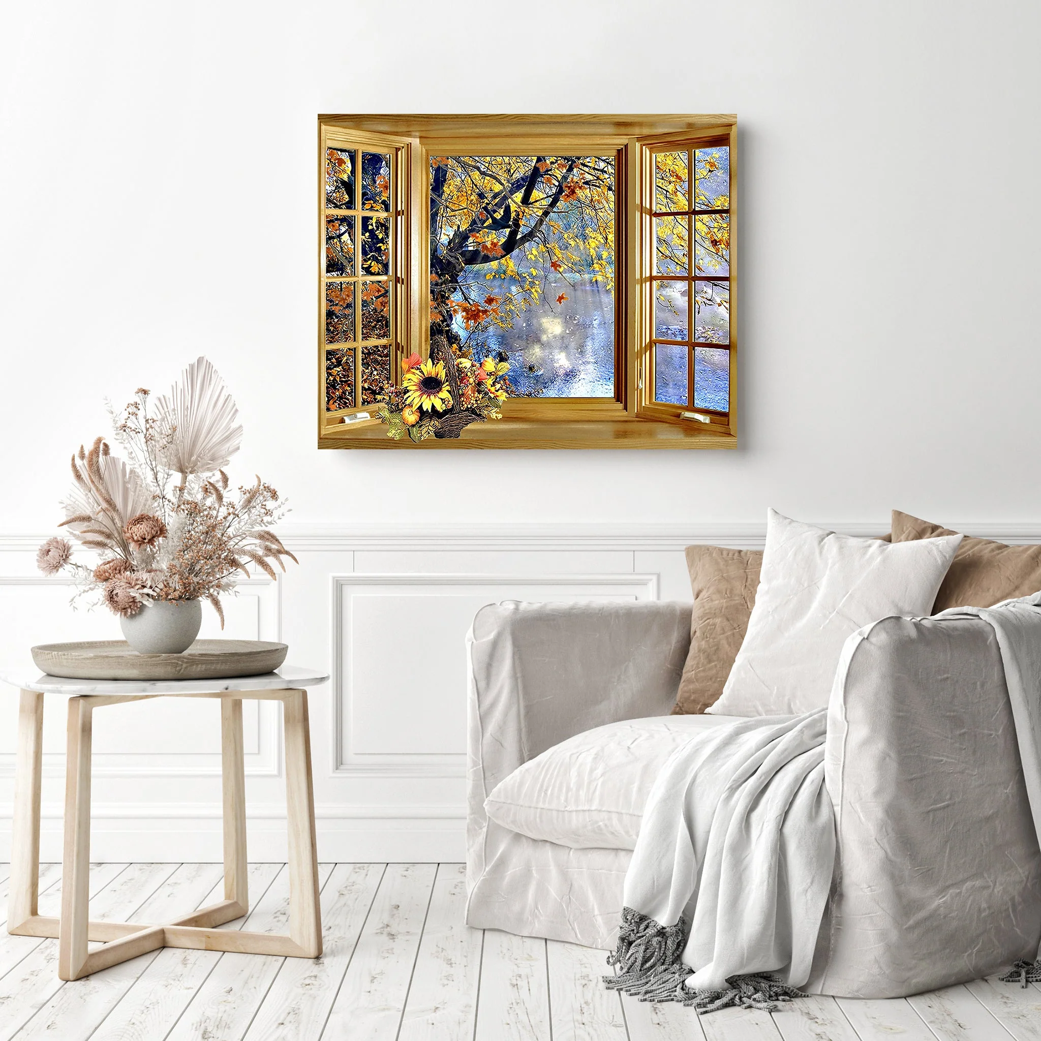 Autumn Through Window | Diamond Painting - Image 3