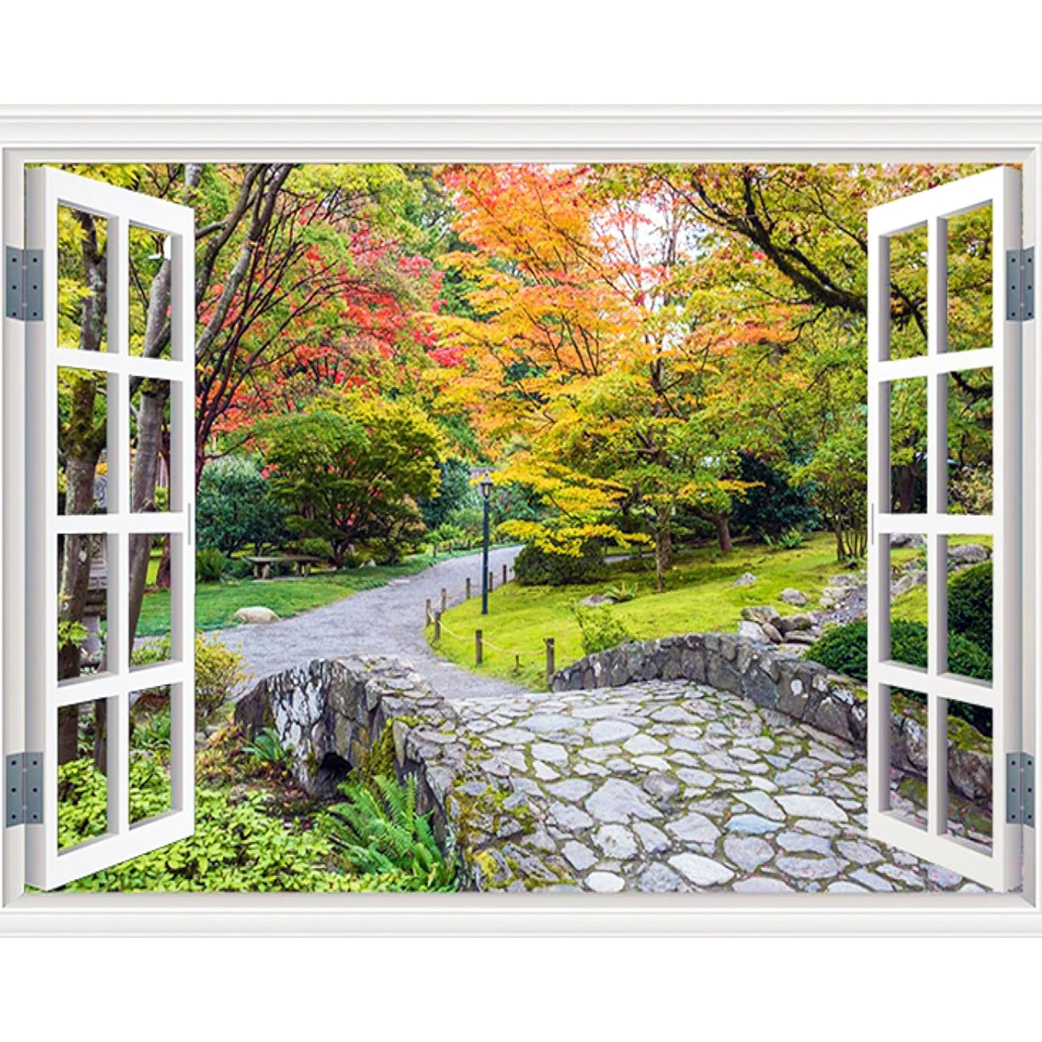 Window View of Park | Diamond Painting - Image 2