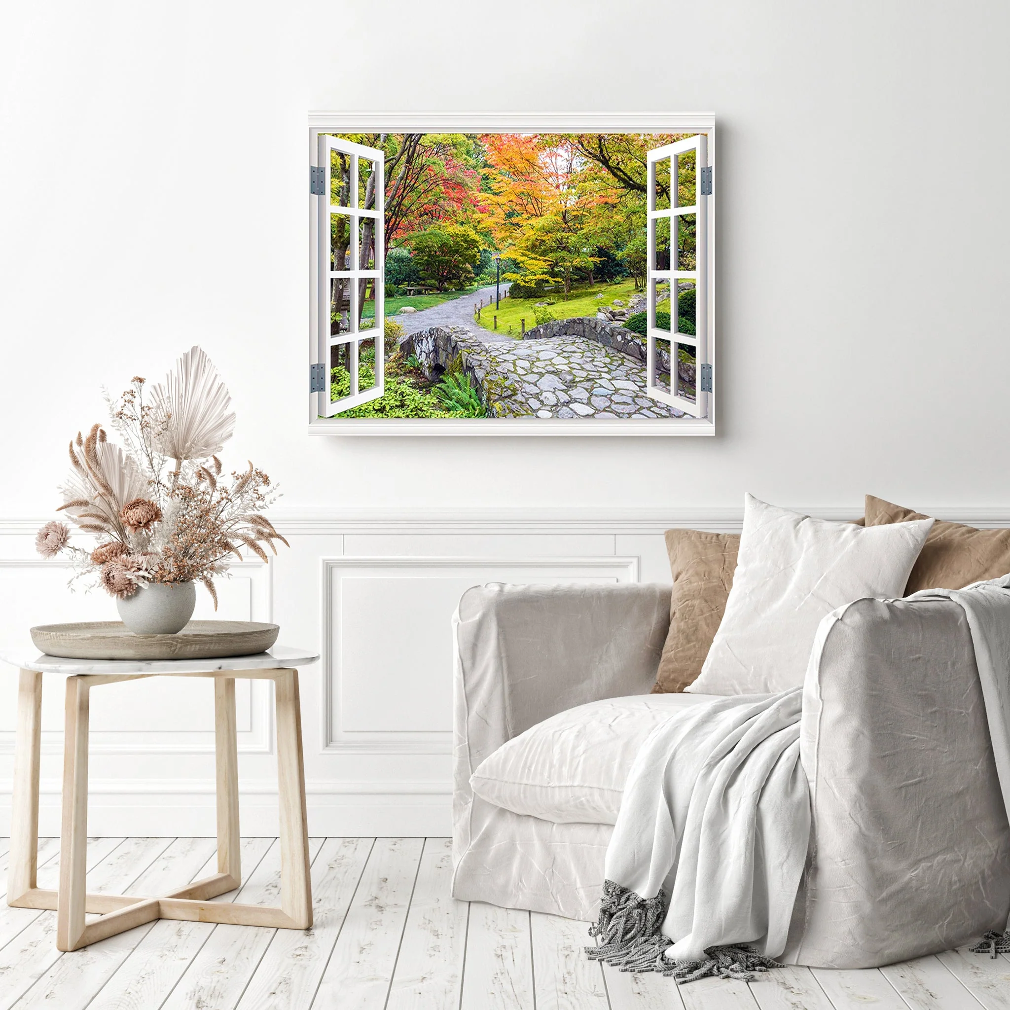 Window View of Park | Diamond Painting - Image 3