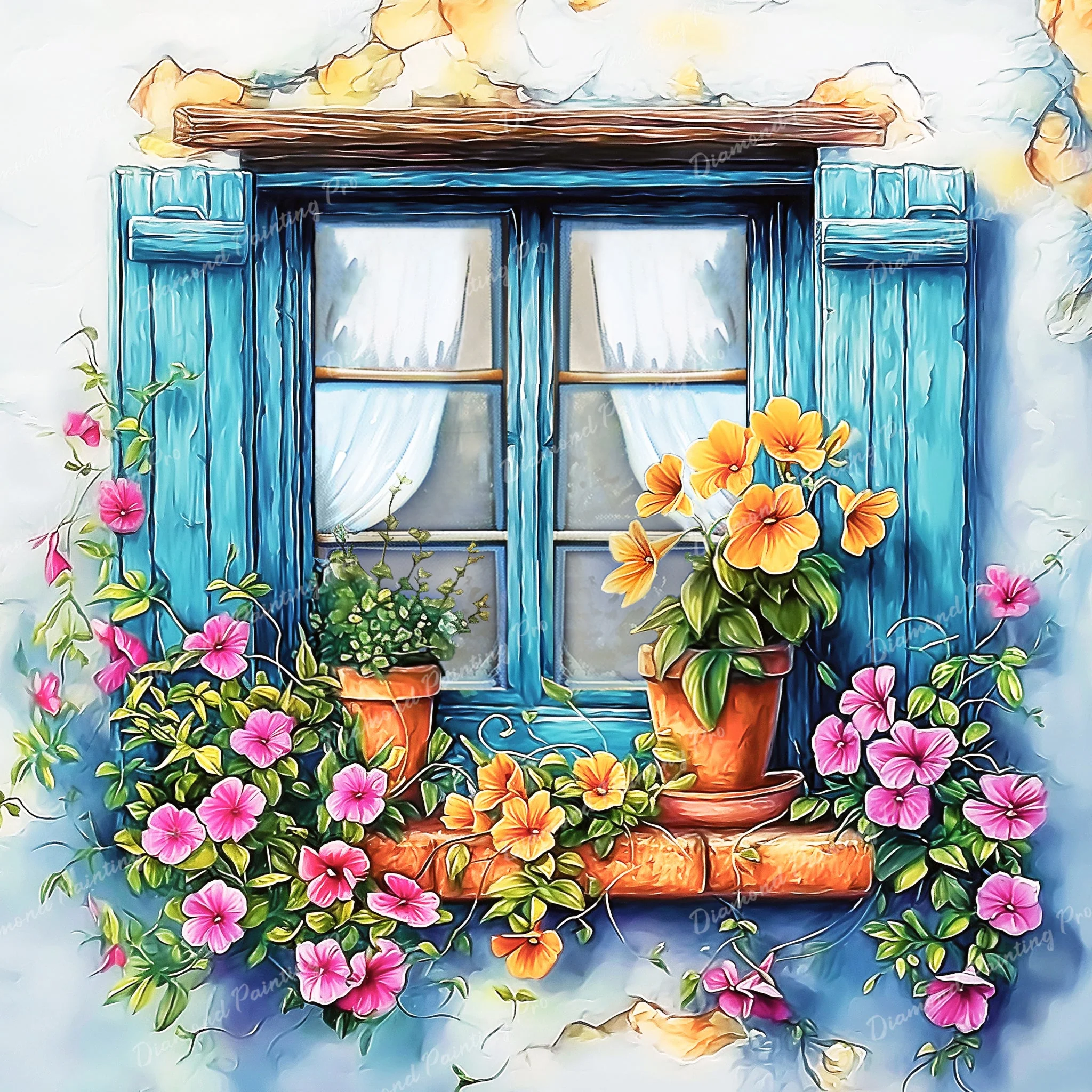 Provence Window Bloom | Diamond Painting - Image 2