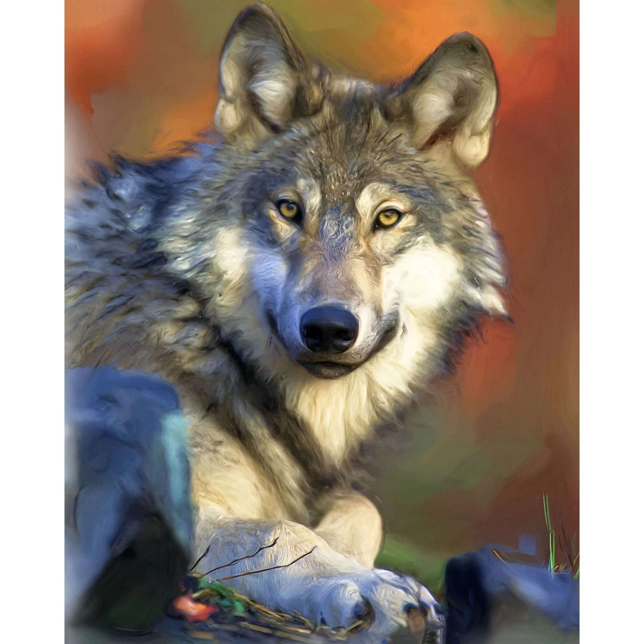 Wolf Close-up | Diamond Painting - Image 2