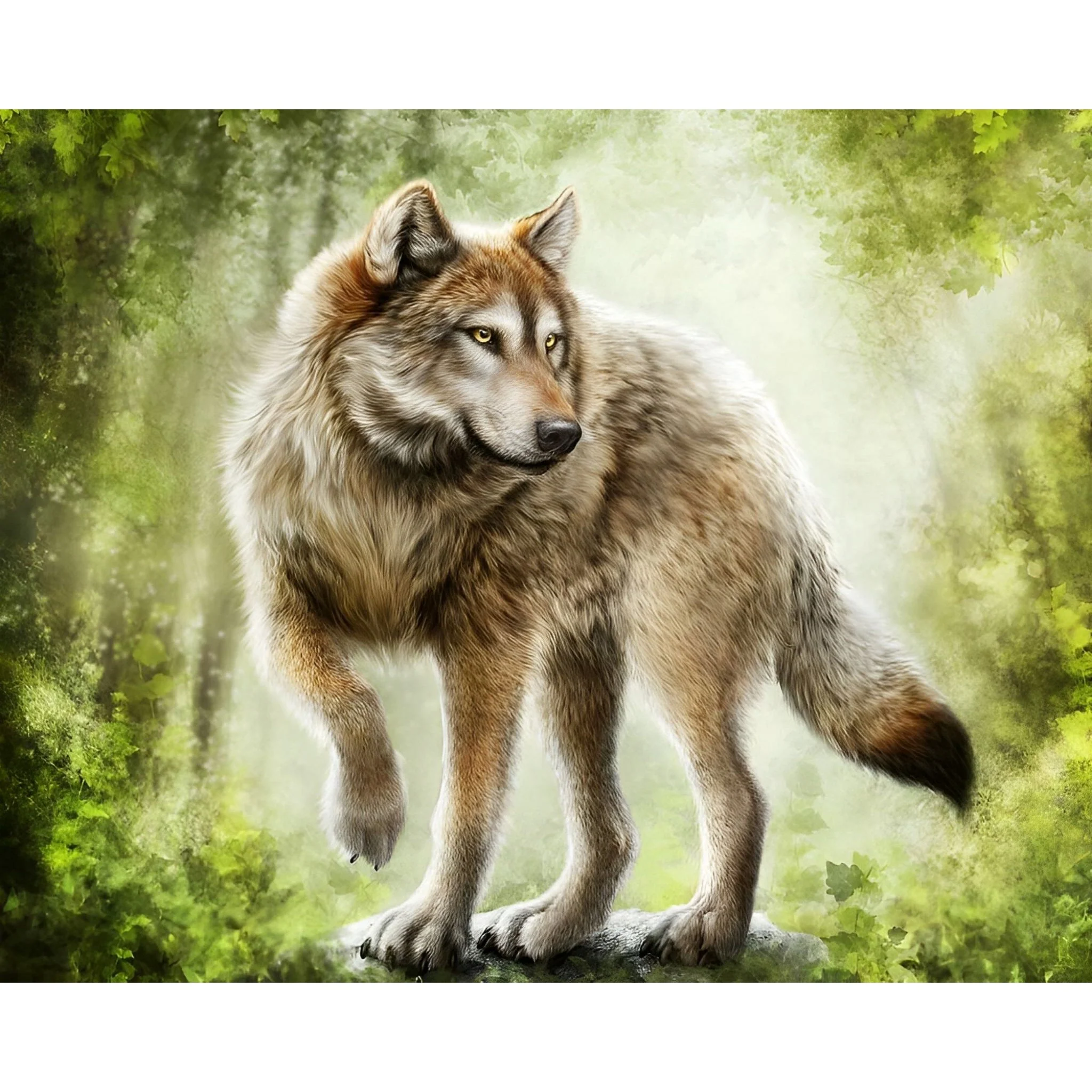 The Forest Wolf | Diamond Painting - Image 2