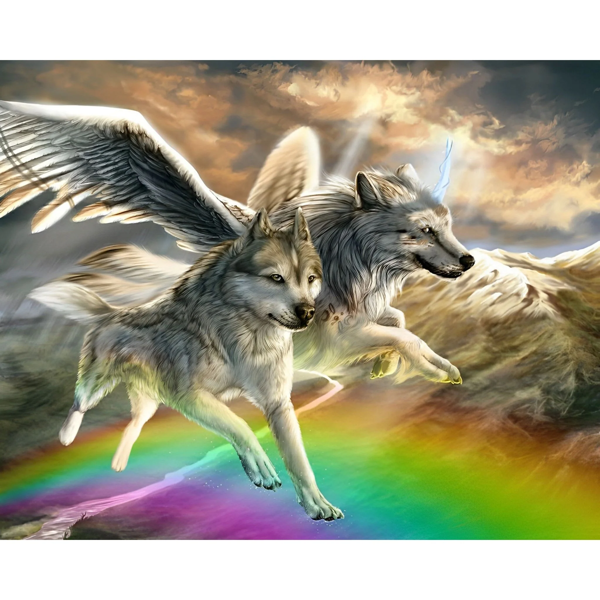 Wolves Wings | Diamond Painting - Image 2