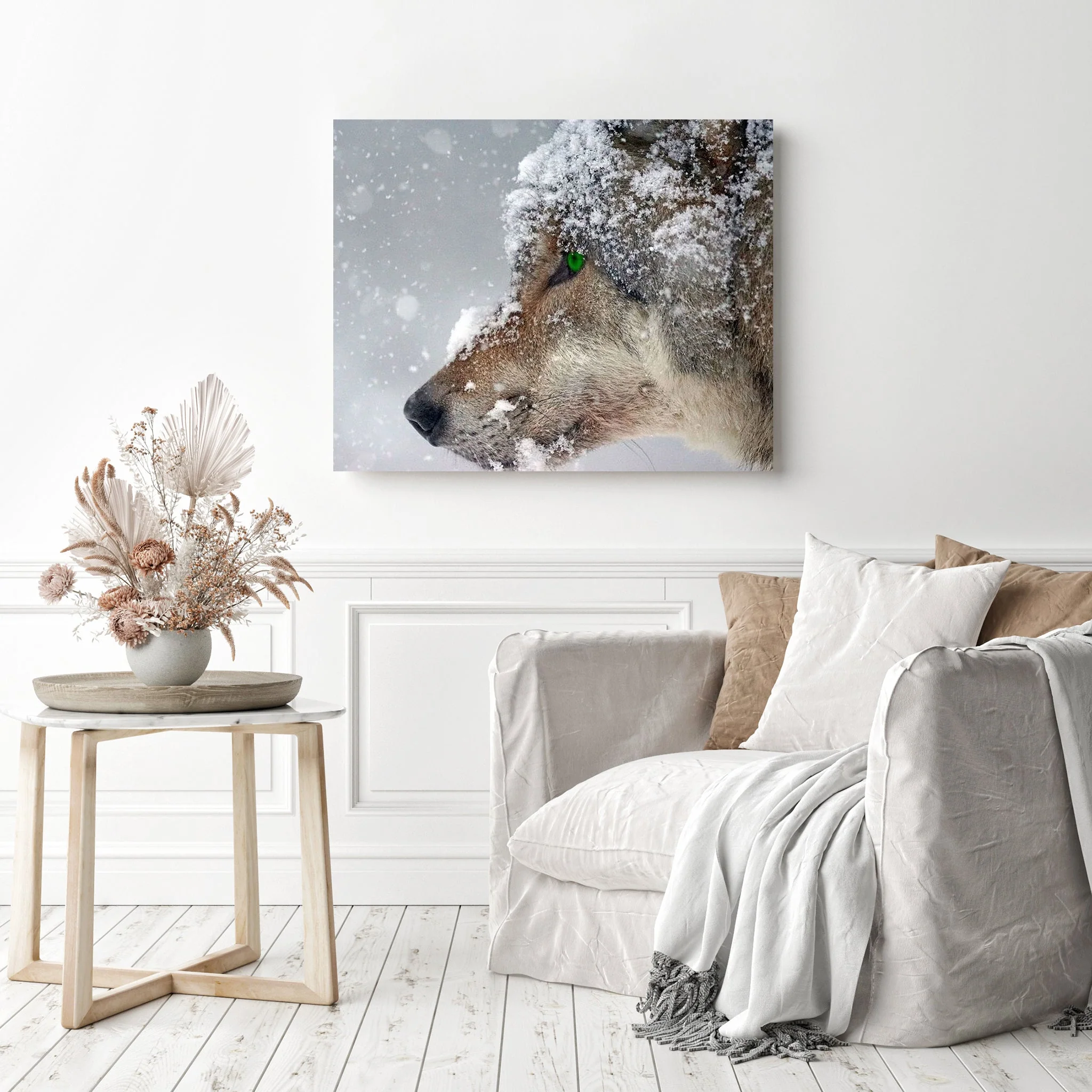 Green Eye Wolf Predator | Diamond Painting - Image 3