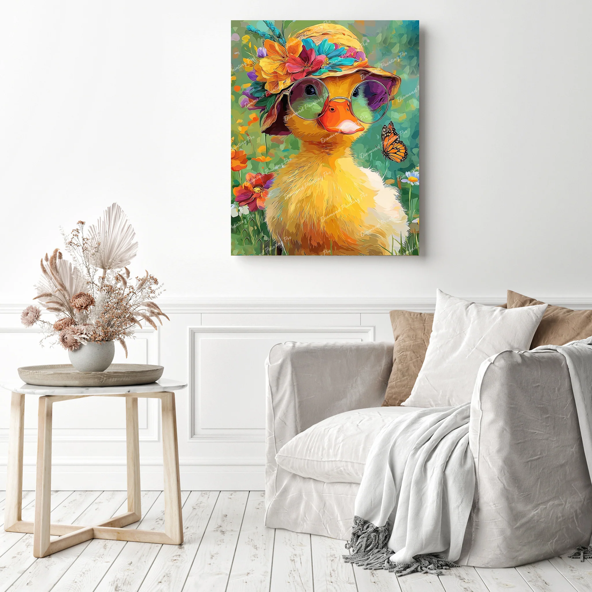 Duckling in a Sun Hat | Diamond Painting - Image 3