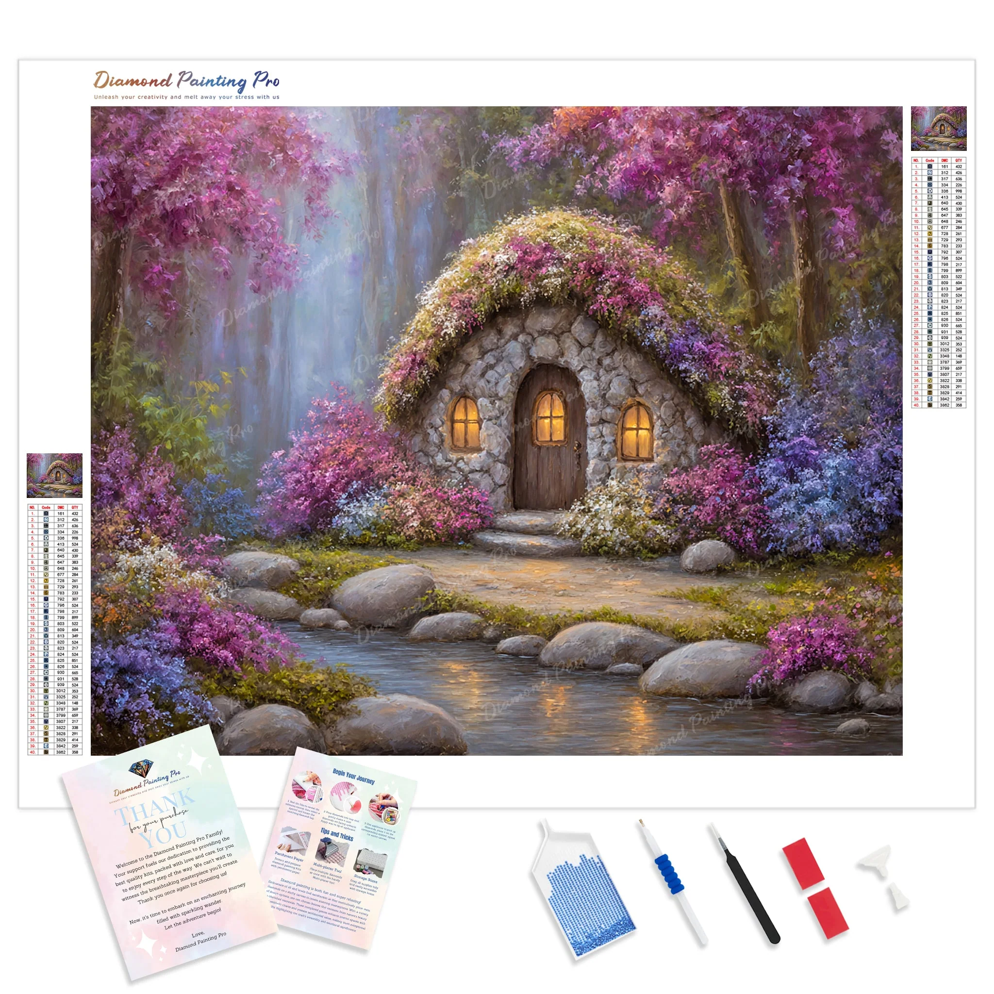 Fairy Blossom Cottage | Diamond Painting