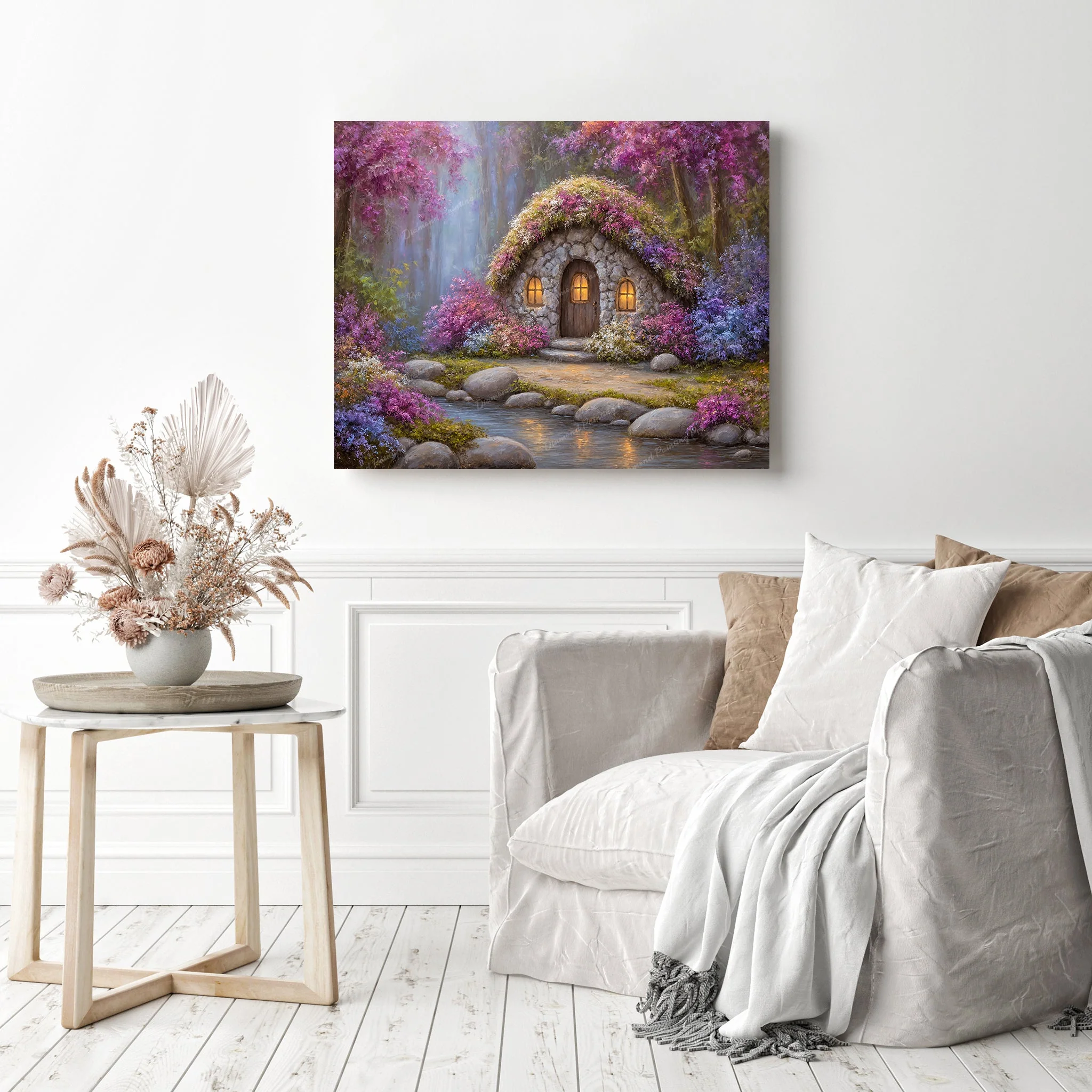 Fairy Blossom Cottage | Diamond Painting - Image 3