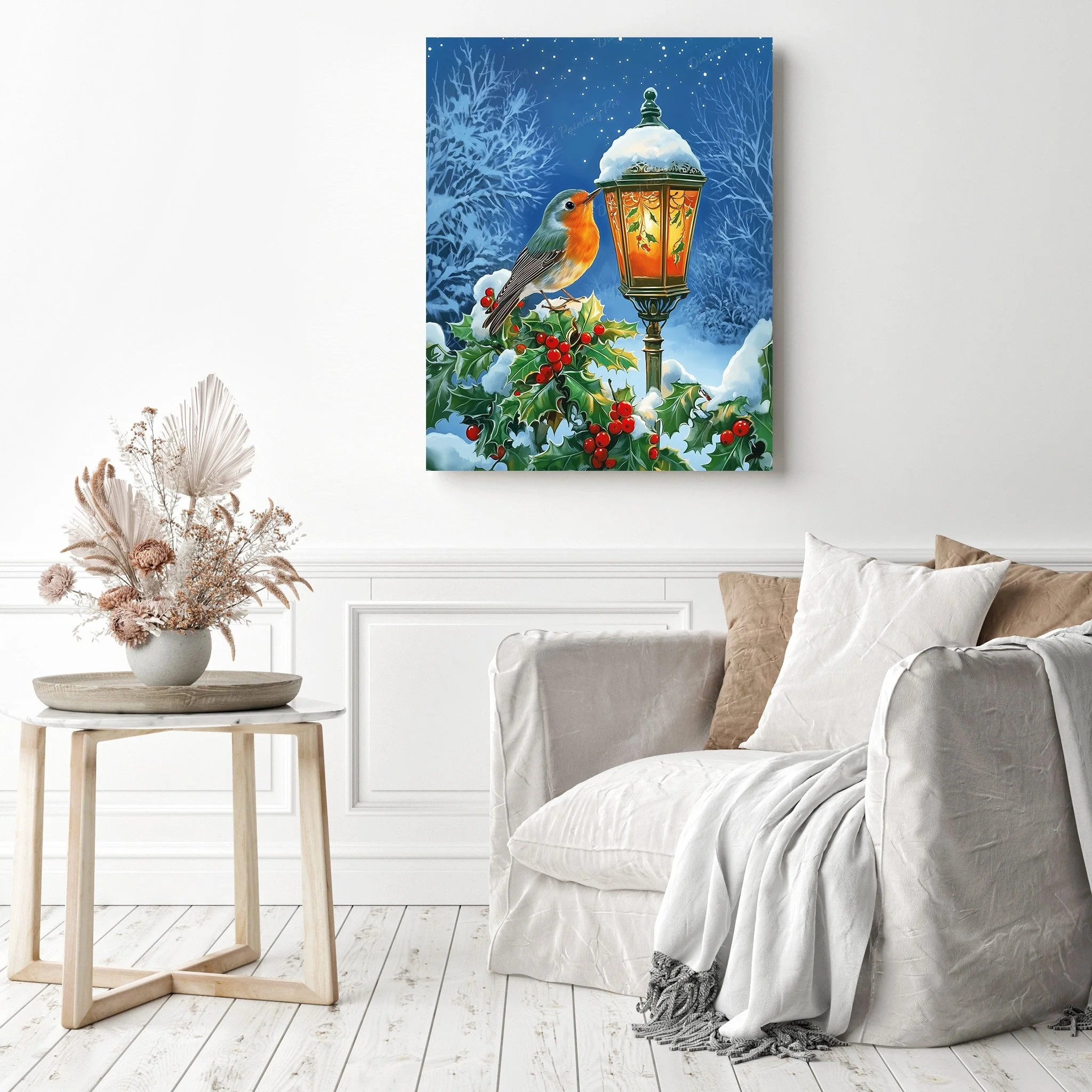 Festive Winter Streetlamp | Diamond Painting - Image 3