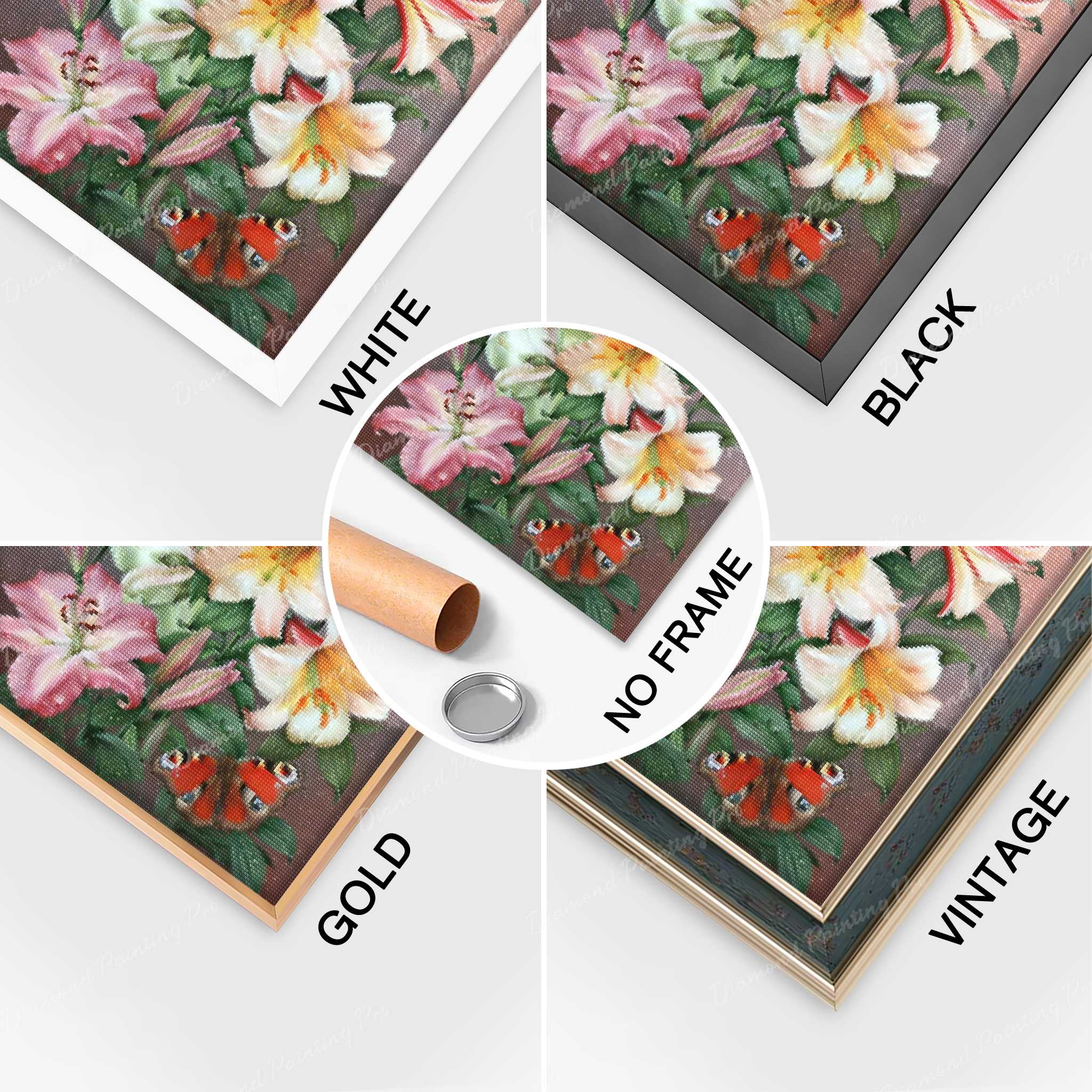 Butterflies and Flowers | Finished Diamond Painting - Image 7