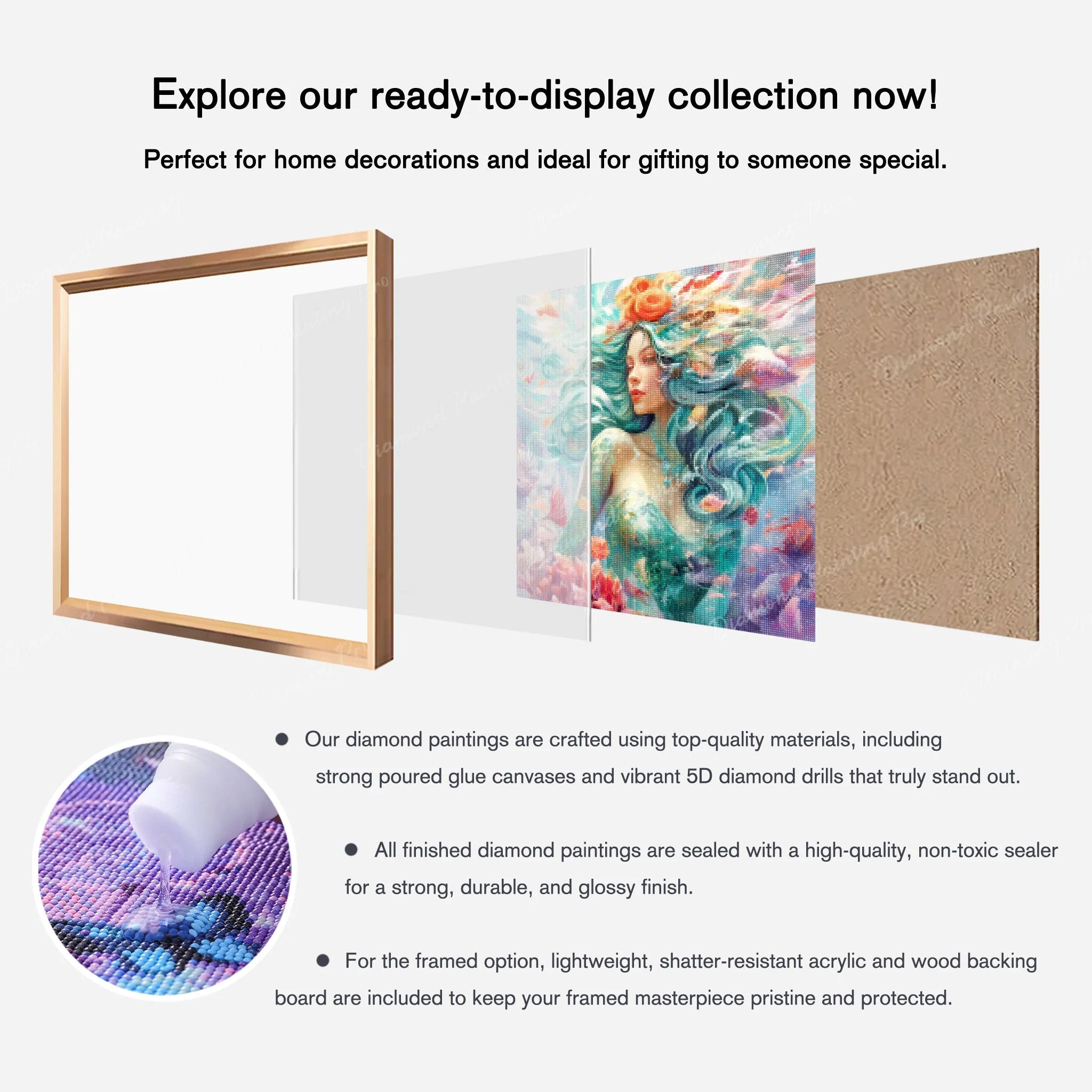 Enchanting Mermaid Delight | Finished Diamond Painting - Image 8