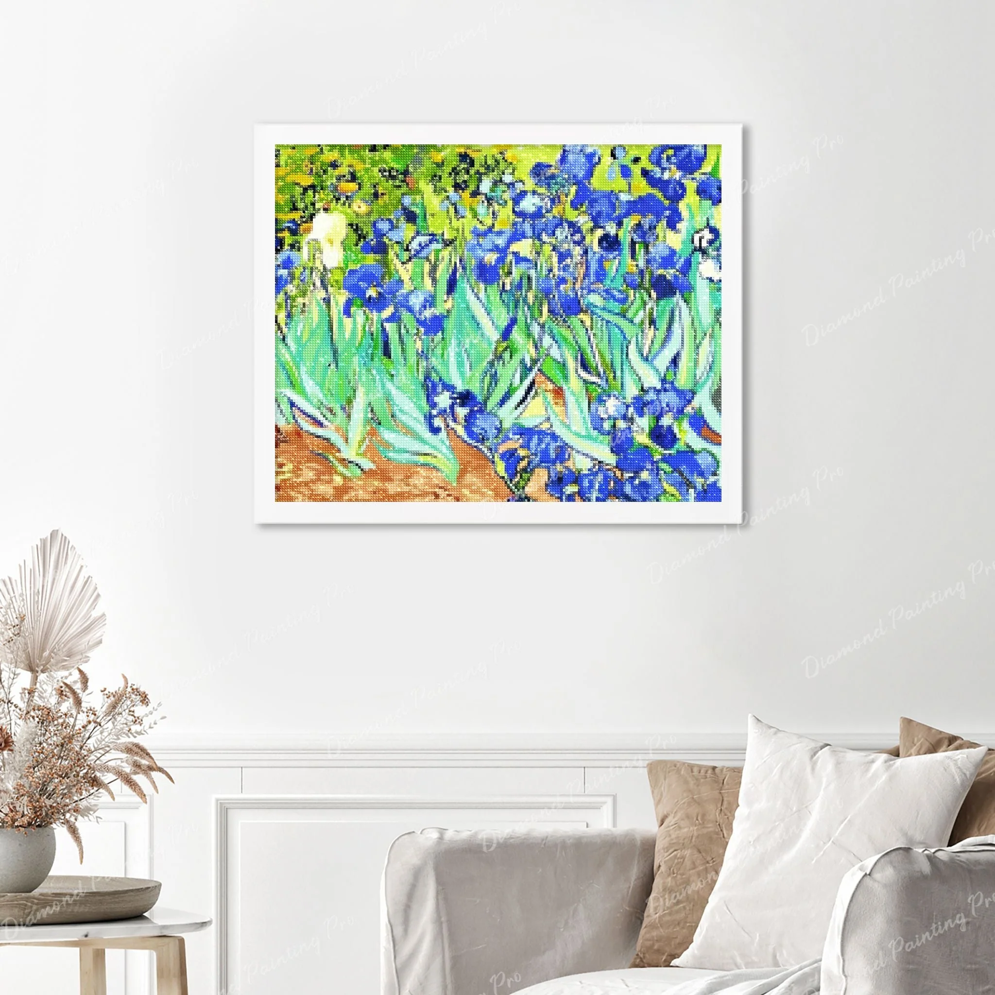 Irises - Vincent van Gogh | Finished Diamond Painting - Image 3