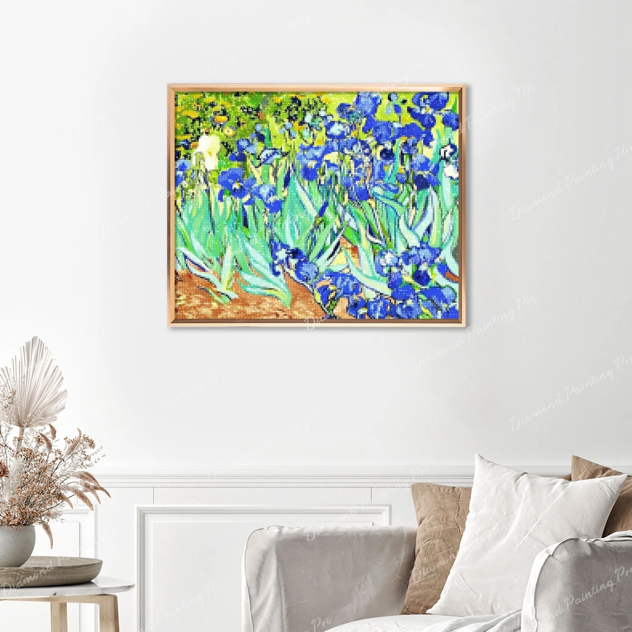 Irises - Vincent van Gogh | Finished Diamond Painting - Image 5