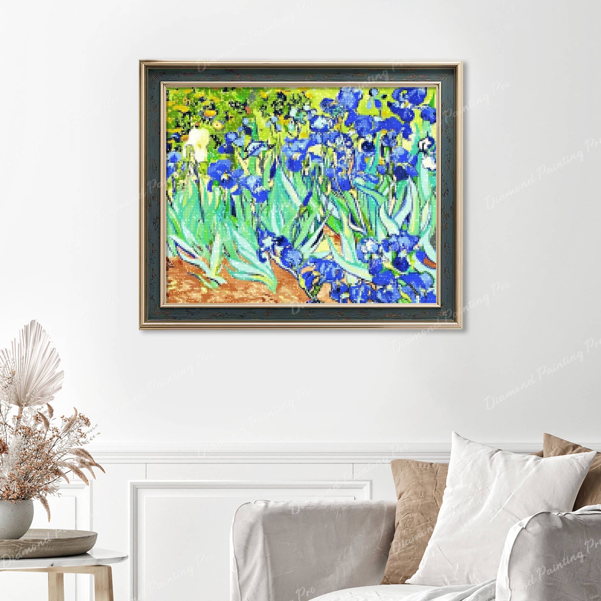 Irises - Vincent van Gogh | Finished Diamond Painting - Image 6