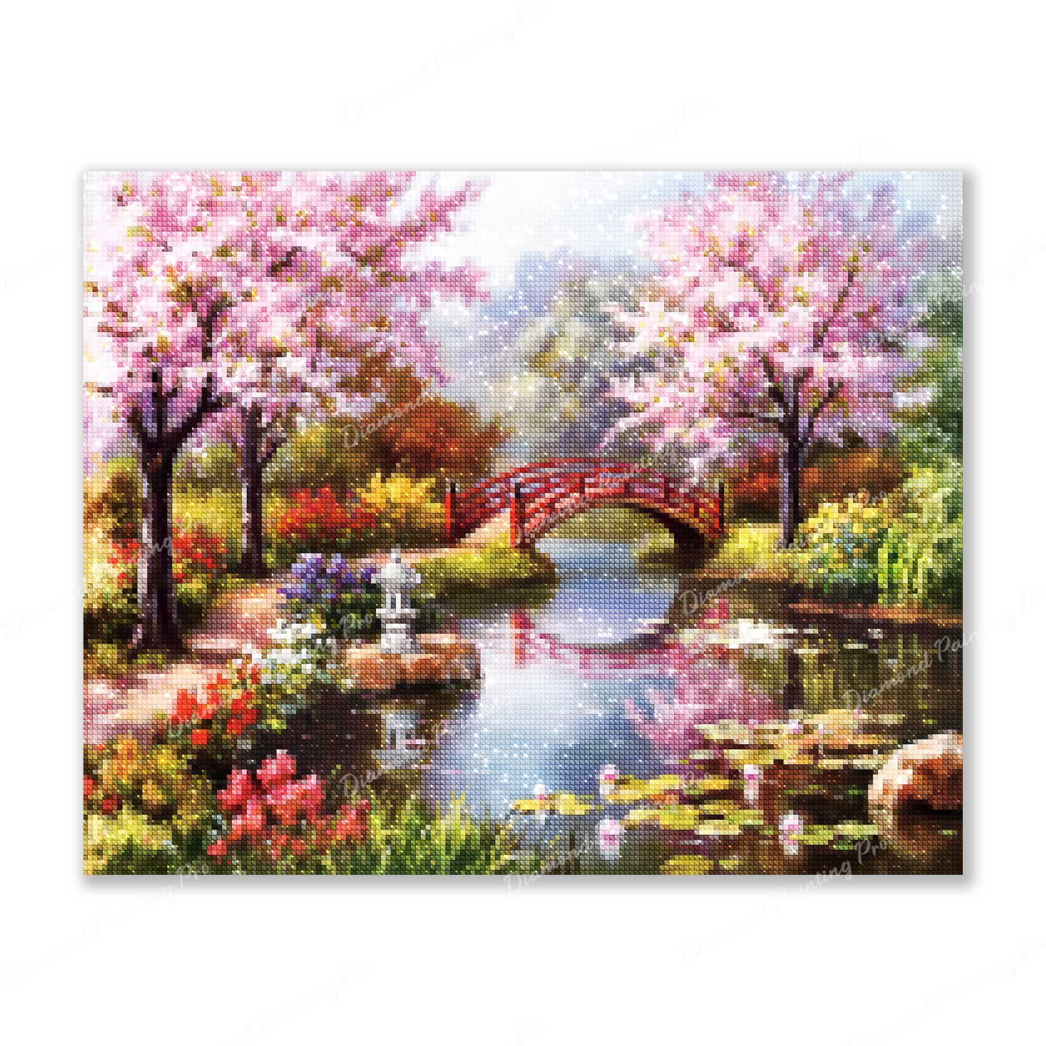Japanese Garden | Finished Diamond Painting