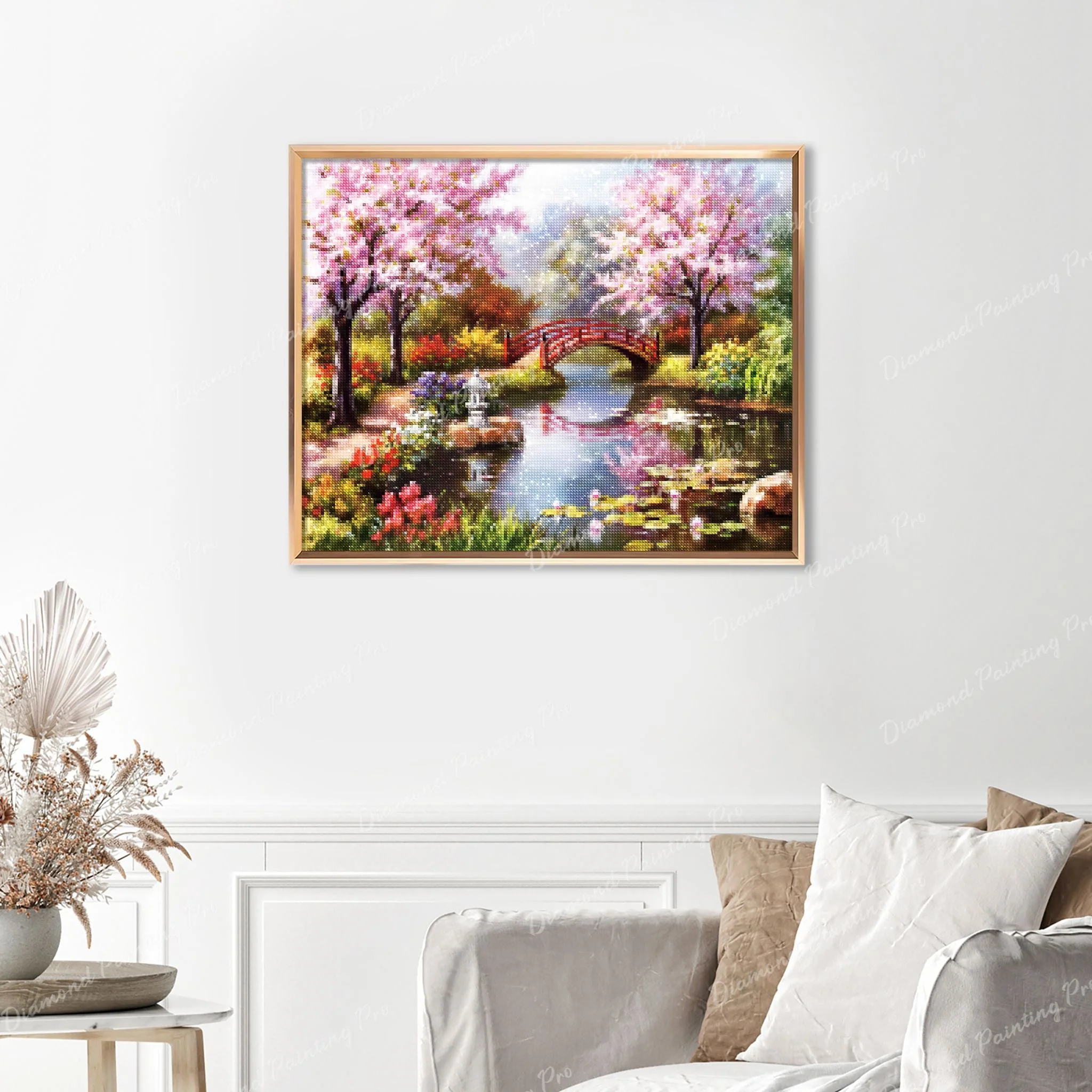 Japanese Garden | Finished Diamond Painting - Image 5