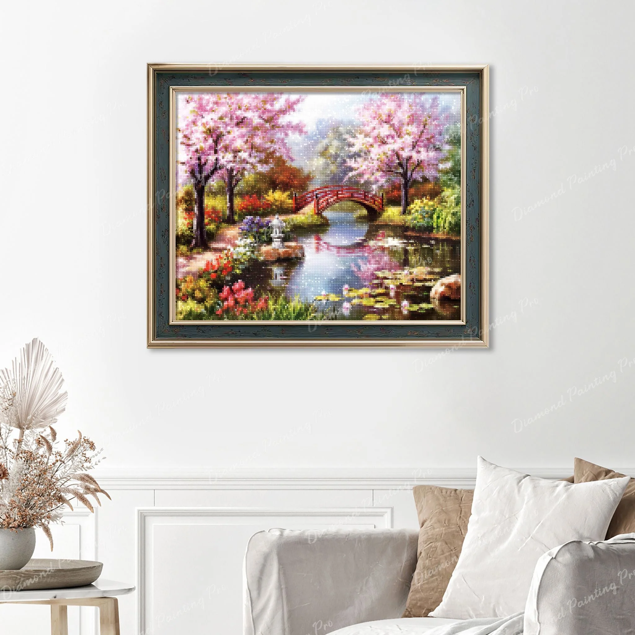Japanese Garden | Finished Diamond Painting - Image 6
