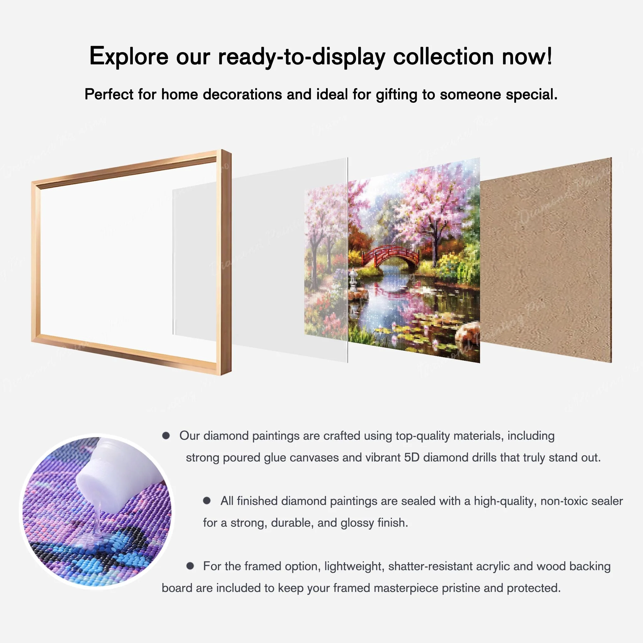 Japanese Garden | Finished Diamond Painting - Image 8