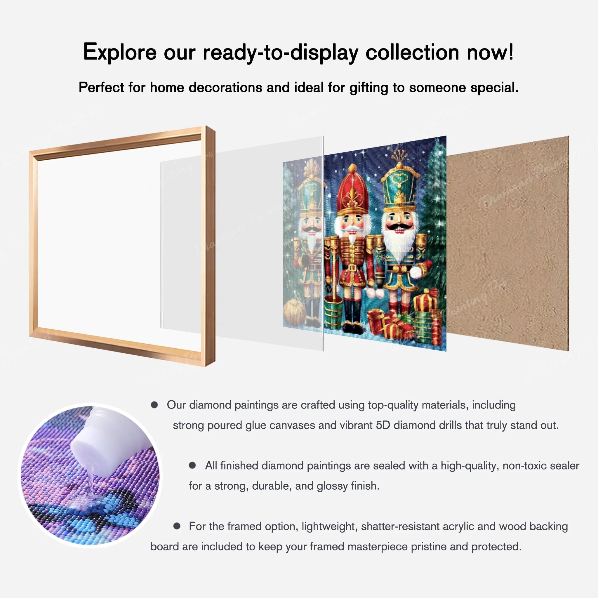 Nutcracker Trio | Finished Diamond Painting - Image 8