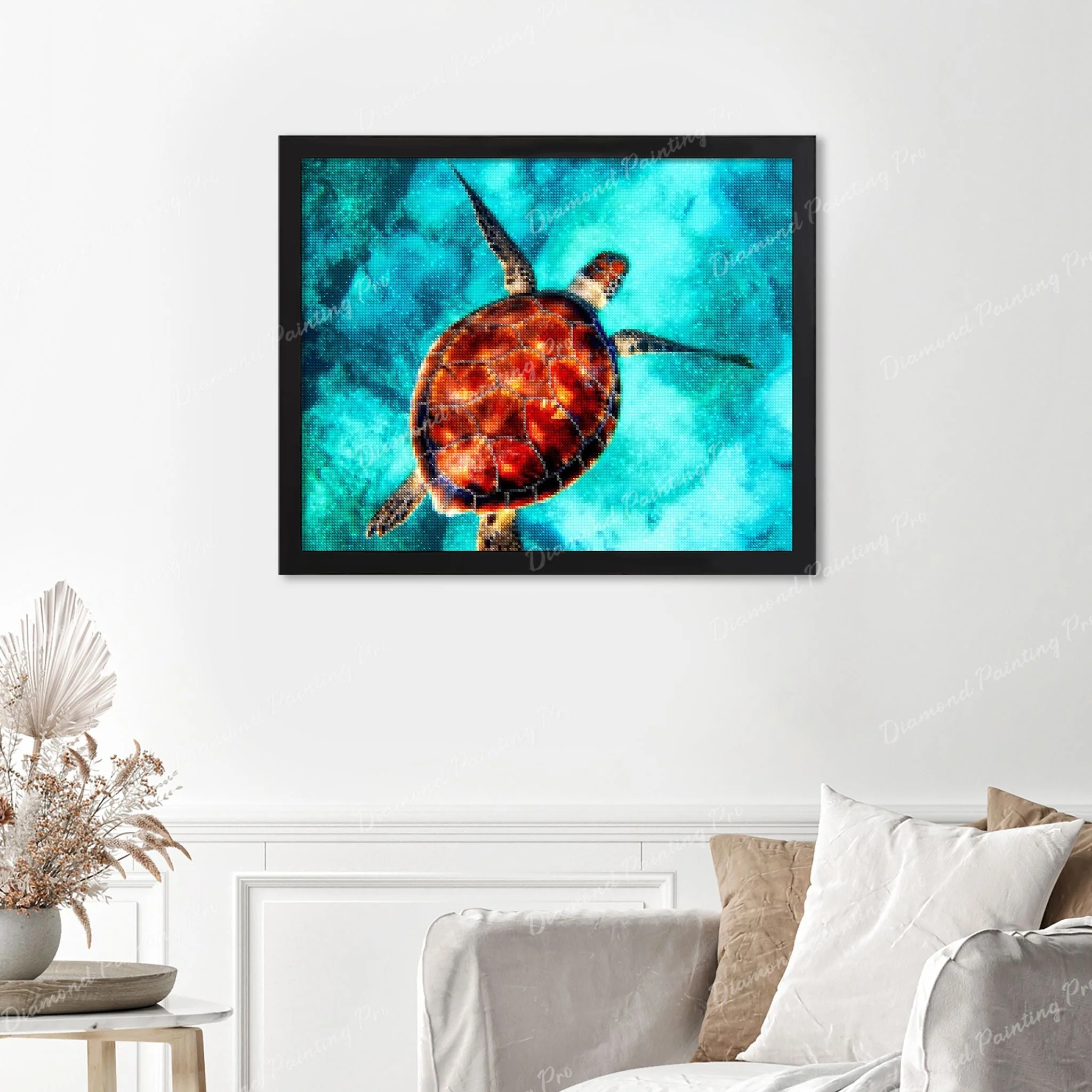 Sea Turtle | Finished Diamond Painting - Image 4