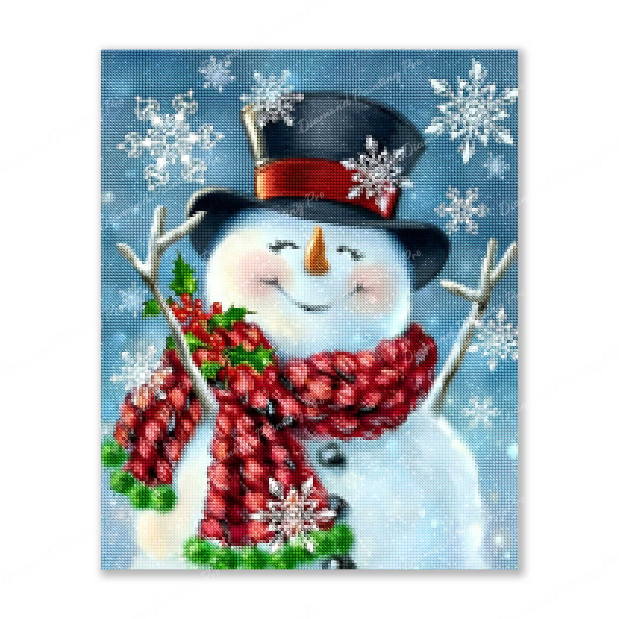 Snowman Christmas | Finished Diamond Painting