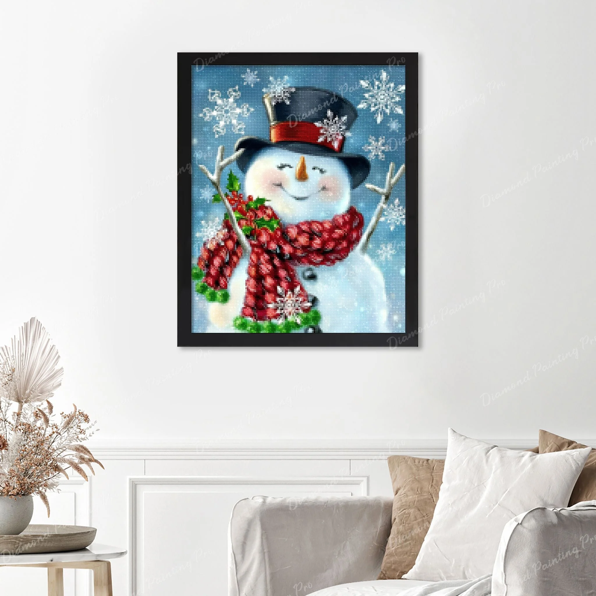 Snowman Christmas | Finished Diamond Painting - Image 4