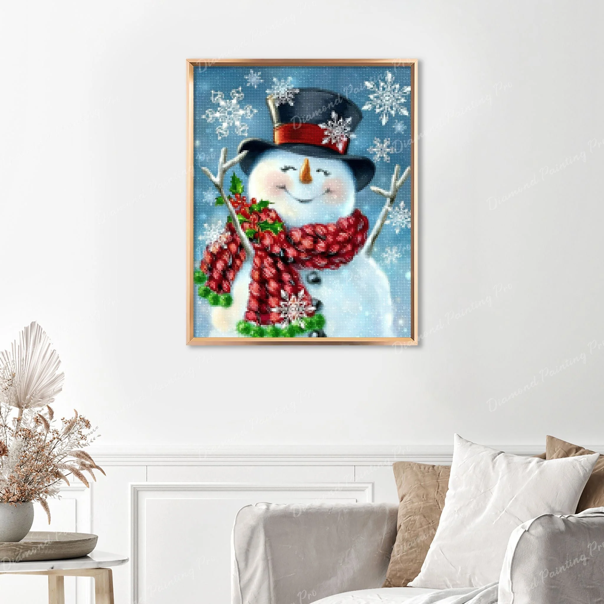 Snowman Christmas | Finished Diamond Painting - Image 5