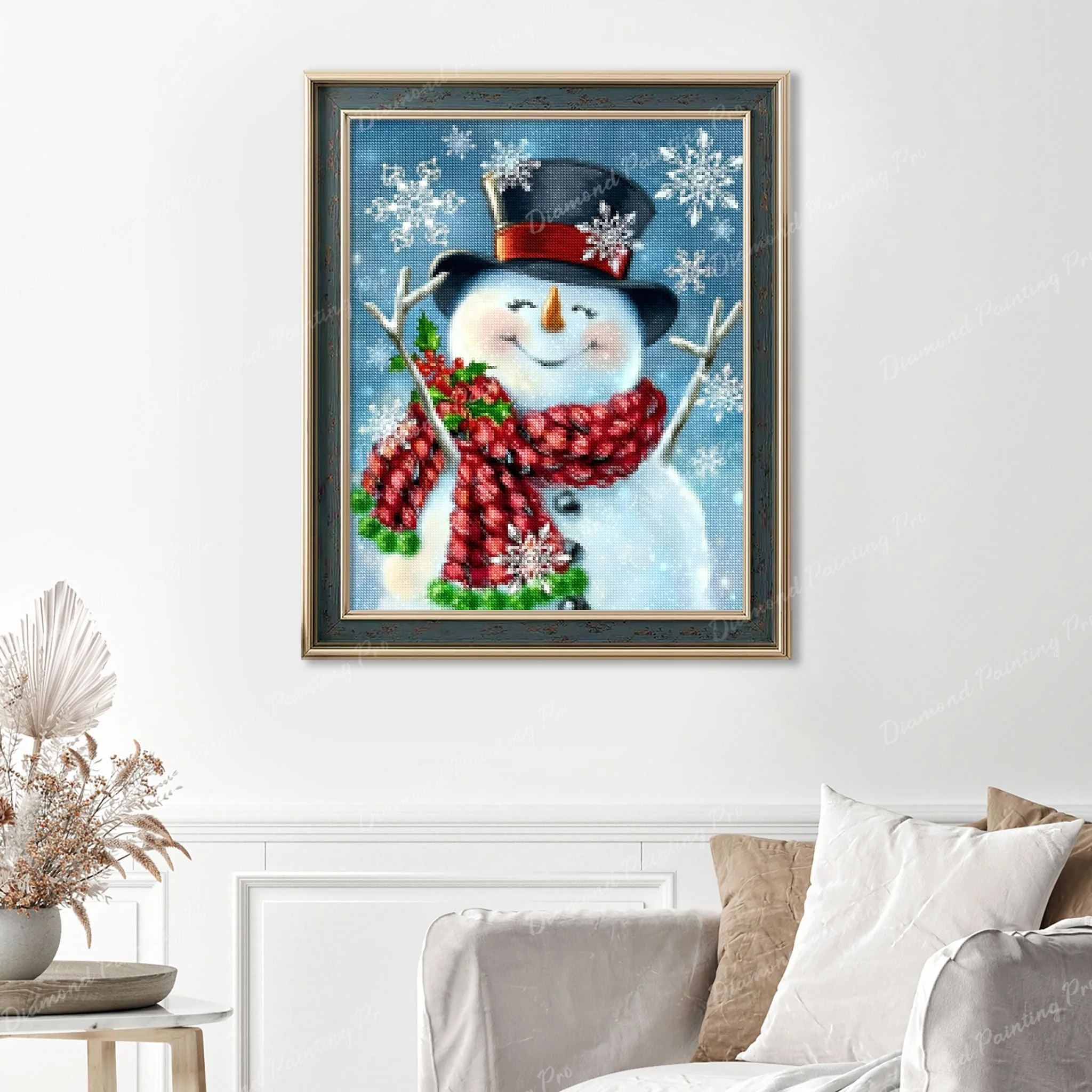 Snowman Christmas | Finished Diamond Painting - Image 6