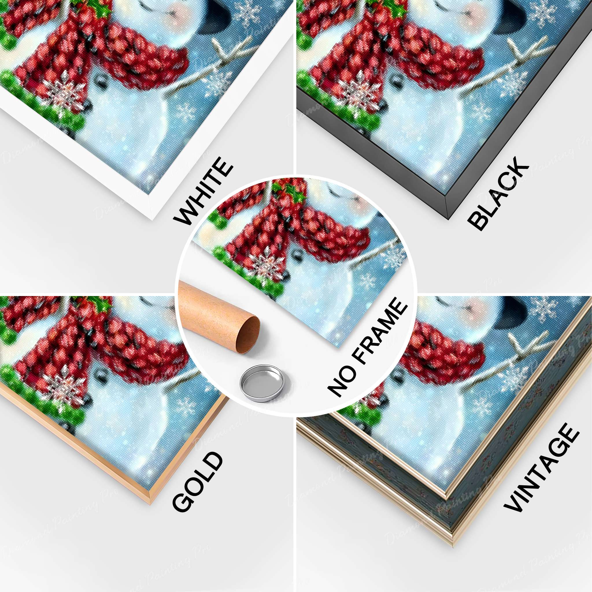 Snowman Christmas | Finished Diamond Painting - Image 7