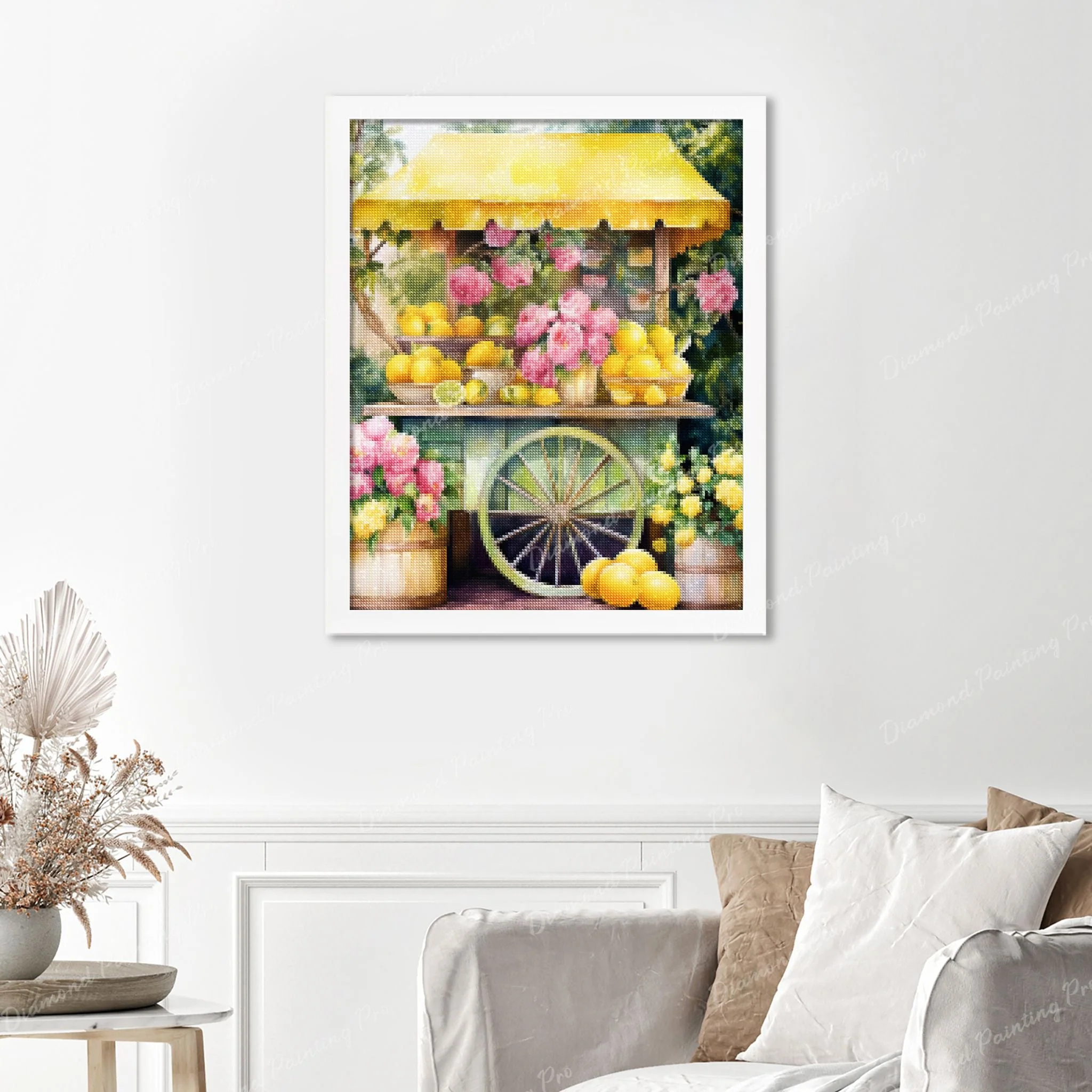 Sunny Lemonade Stand | Finished Diamond Painting - Image 3
