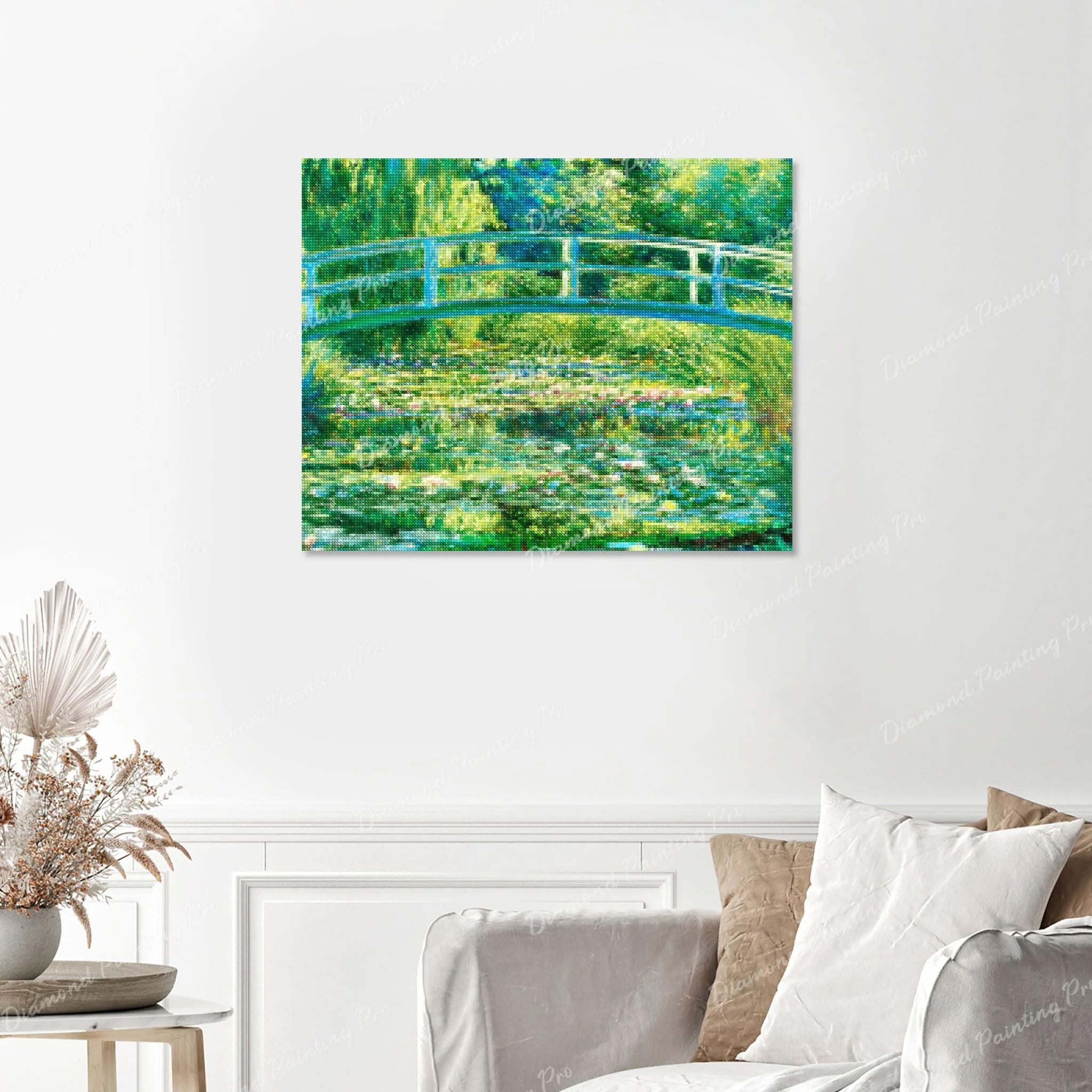 The Water Lily Pond - Claude Monet | Finished Diamond Painting - Image 2