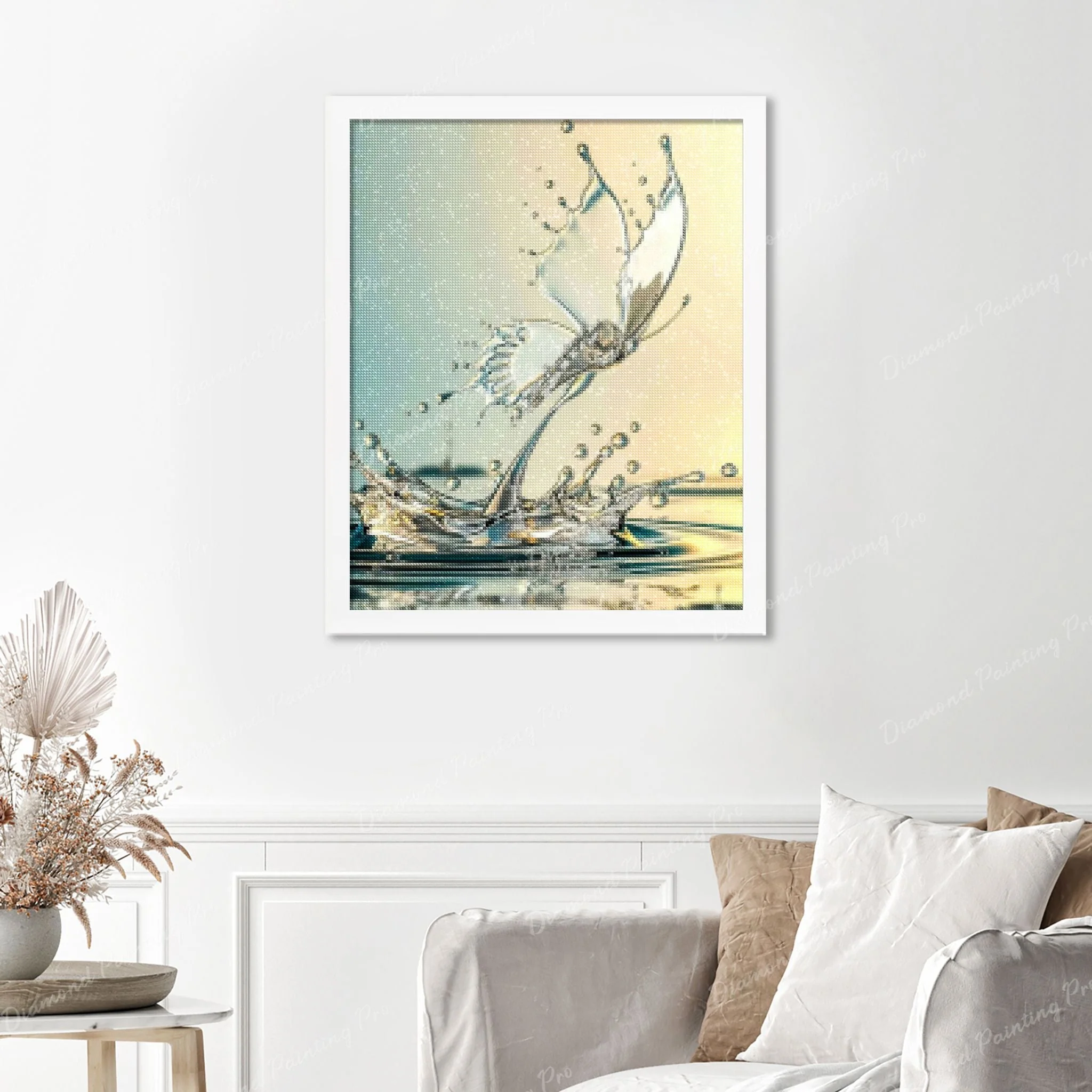 Waterdrop Butterfly | Finished Diamond Painting - Image 3